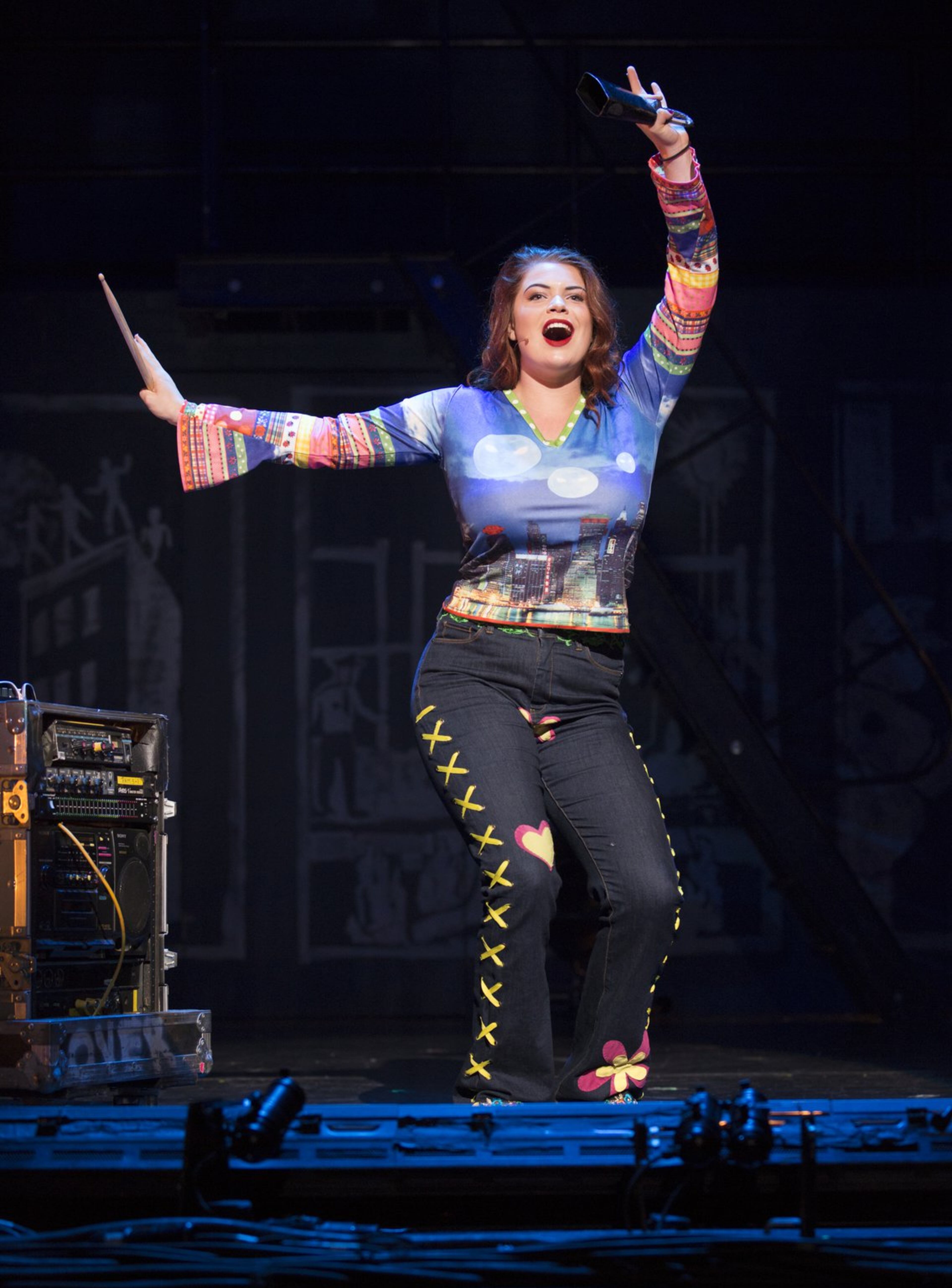 Lyndie Moe plays the role of "Maureen," originated by Idina Menzel on Broadway, in "Rent." Photo: Carol Rosegg