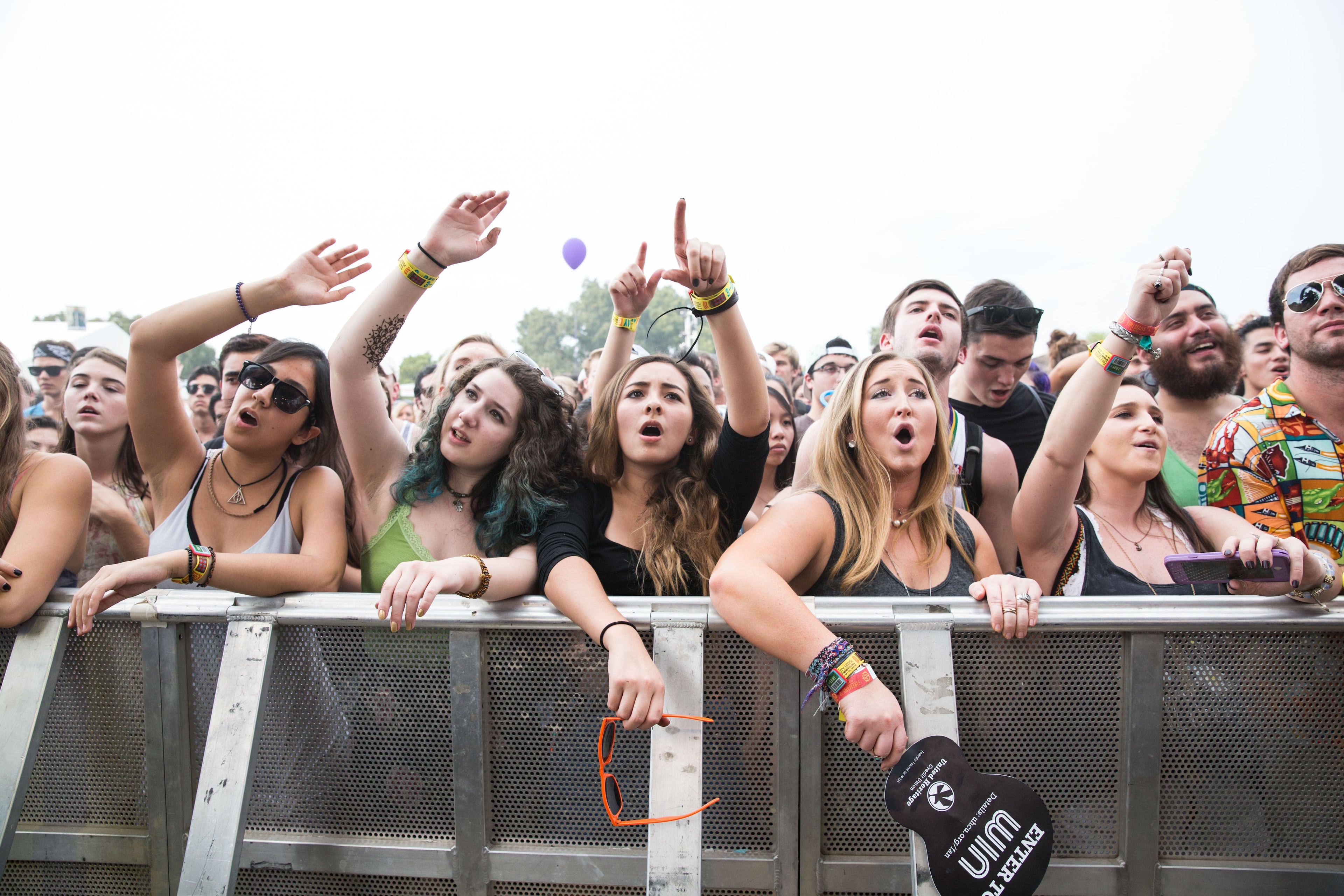 Fans cheer as Moon Taxi performs at Austin City Limits Music Festival in Zilker Park Friday, October 9, 2015. (Erika Rich / for AMERICAN-STATESMAN)