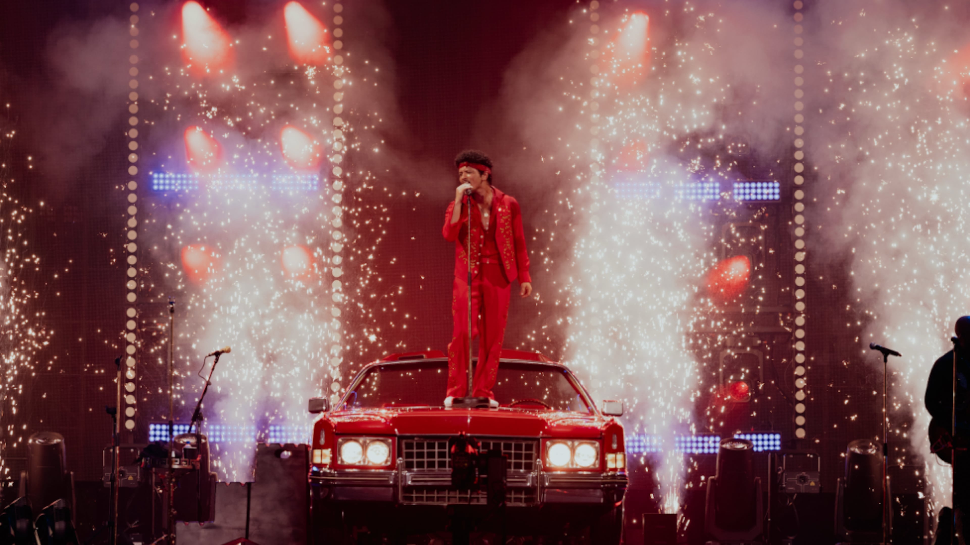 Bruno Mars brings the "Romantic Tour," seen here during the tour's kickoff in Las Vegas earlier this month, to Georgia Tech's Bobby Dodd Stadium on Saturday and Sunday. (Courtesy of Daniel Ramos)