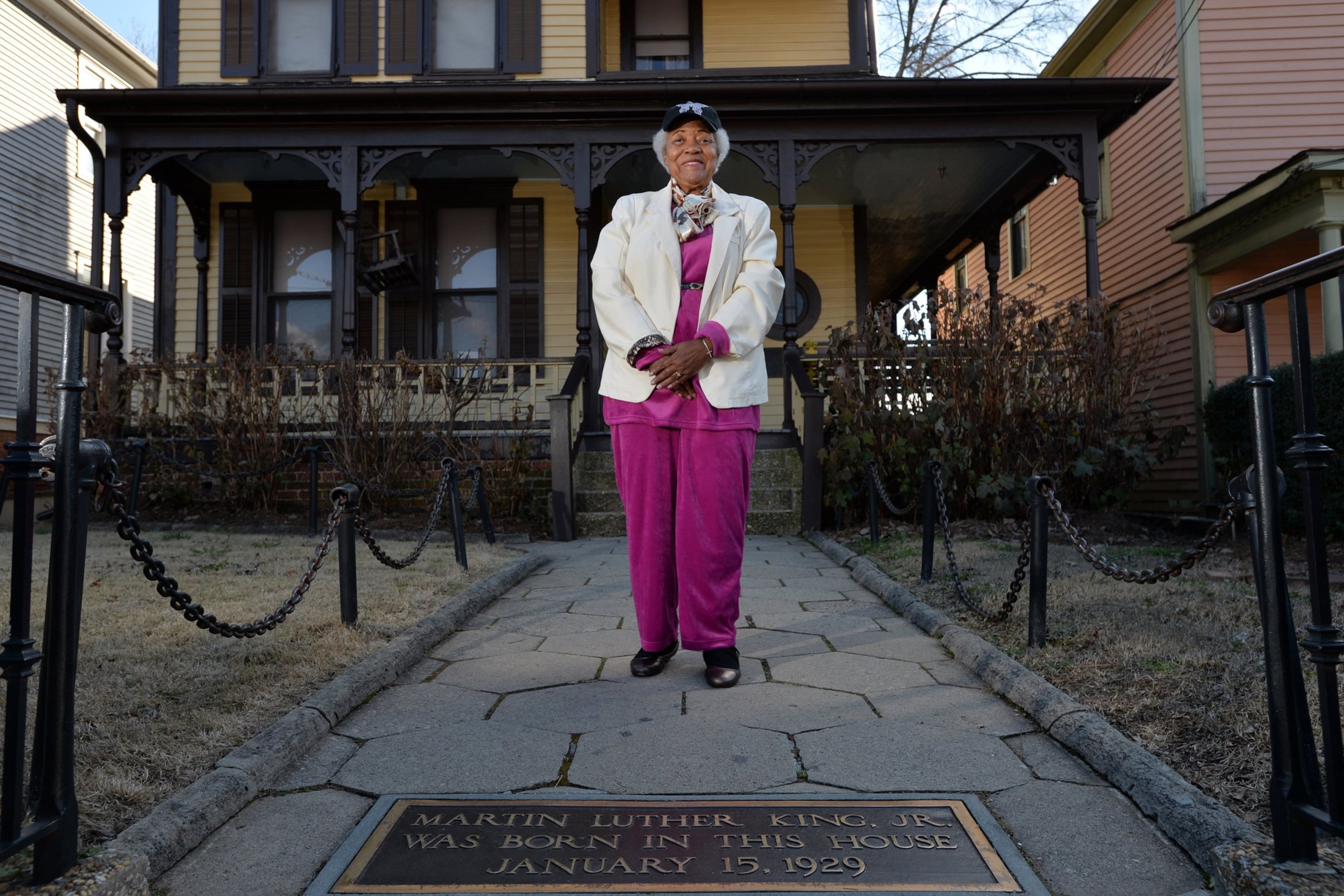 Naomi King, widow of the Rev. A.D. King, who was the brother of the Rev. Martin Luther King Jr., at the King Birth Home in Atlanta on Wednesday, January 15, 2014. A little more than a year after Martin Luther King Jr., was killed in Memphis, A.D. King, who had long toiled in his brother’s shadow, drowned in his swimming pool. HYOSUB SHIN / HSHIN@AJC.COM