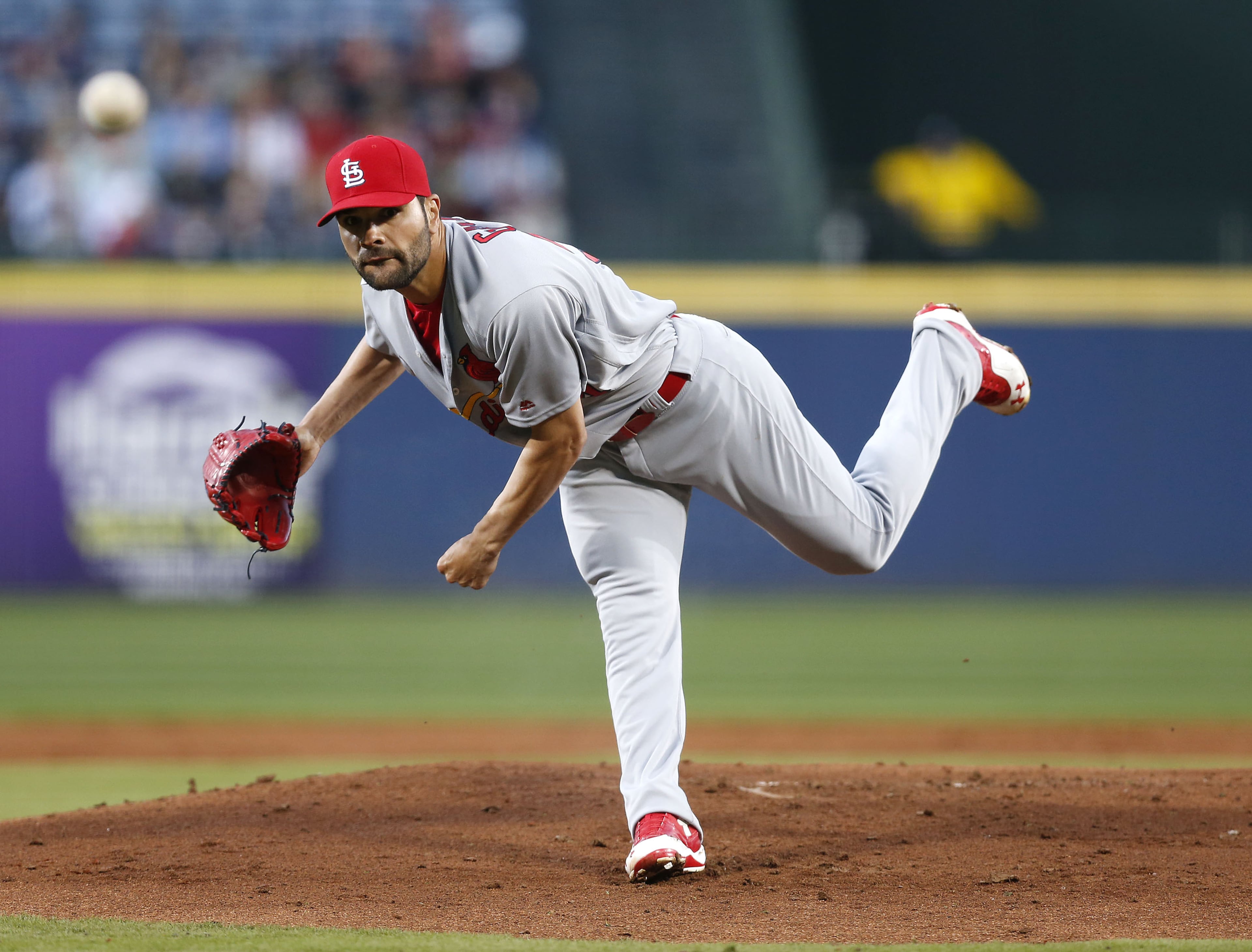 ATLANTA, GA - APRIL 08: Pitcher Jaime Garcia #54 of the St. Louis Cardinals throws a pitch in the first inning during the game against the Atlanta Braves at Turner Field on April 8, 2016 in Atlanta, Georgia. (Photo by Mike Zarrilli/Getty Images)