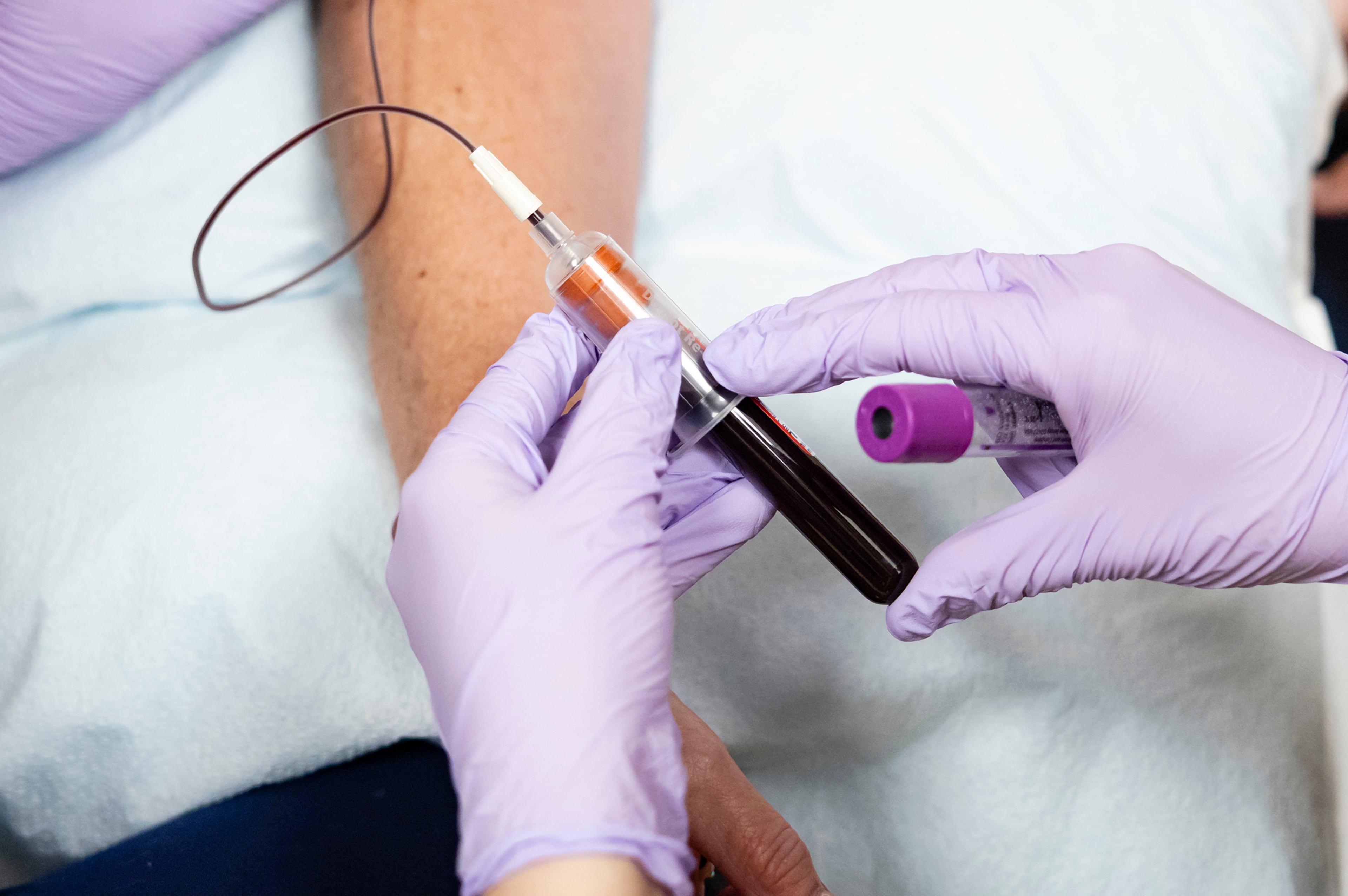 A patient has their blood drawn at a medical facility in Miami, Jan. 8, 2026. (Eva Marie Uzcategui/The New York Times)