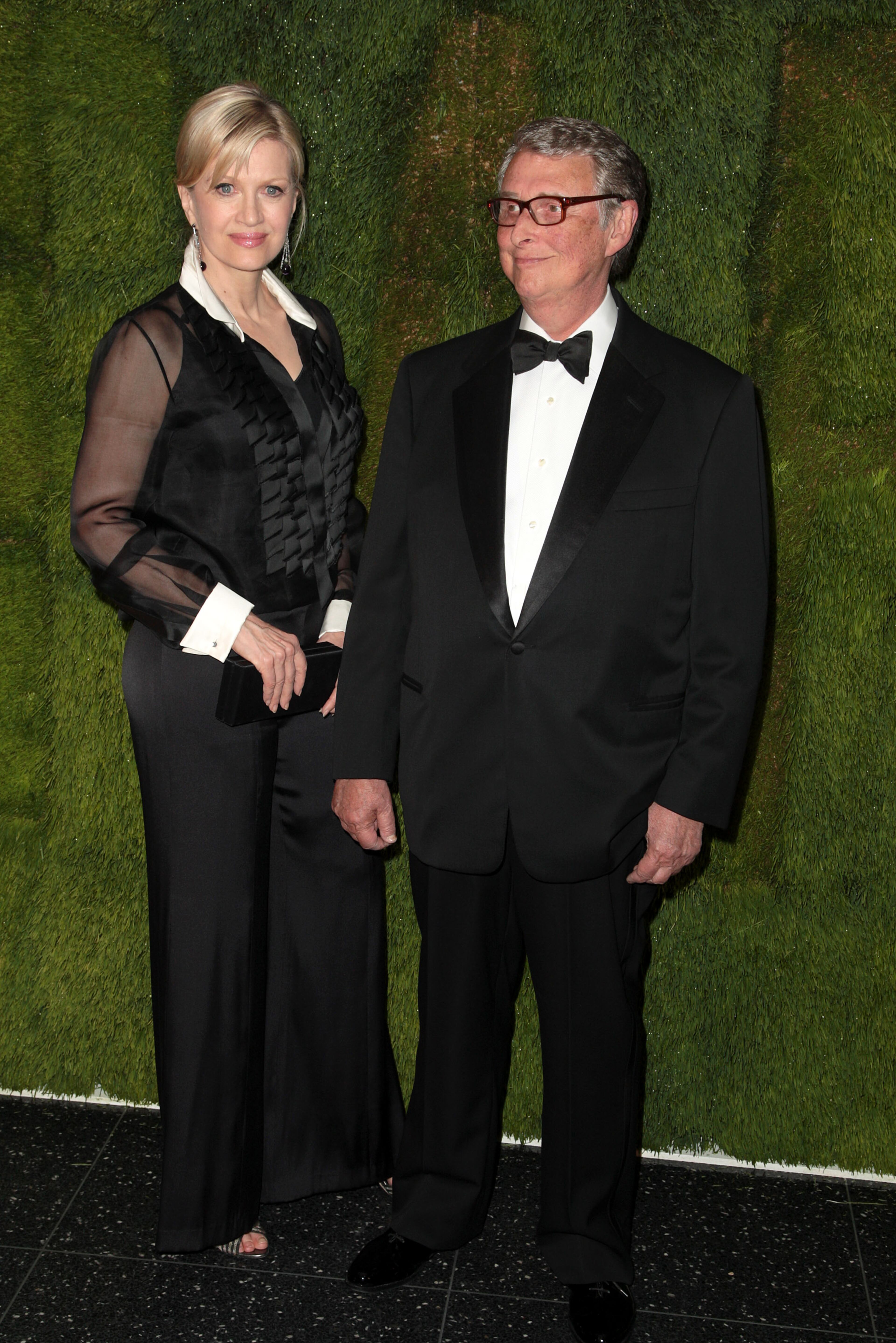 (L-R) Reporter Diane Sawyer and director Mike Nichols attend the 40th Annual Museum of Modern Art's Party in the Garden at the Abby Aldrich Rockefeller Sculpture Garden in The Museum of Modern Art on June 10, 2008 in New York City. (Photo by Andrew H. Walker/Getty Images)