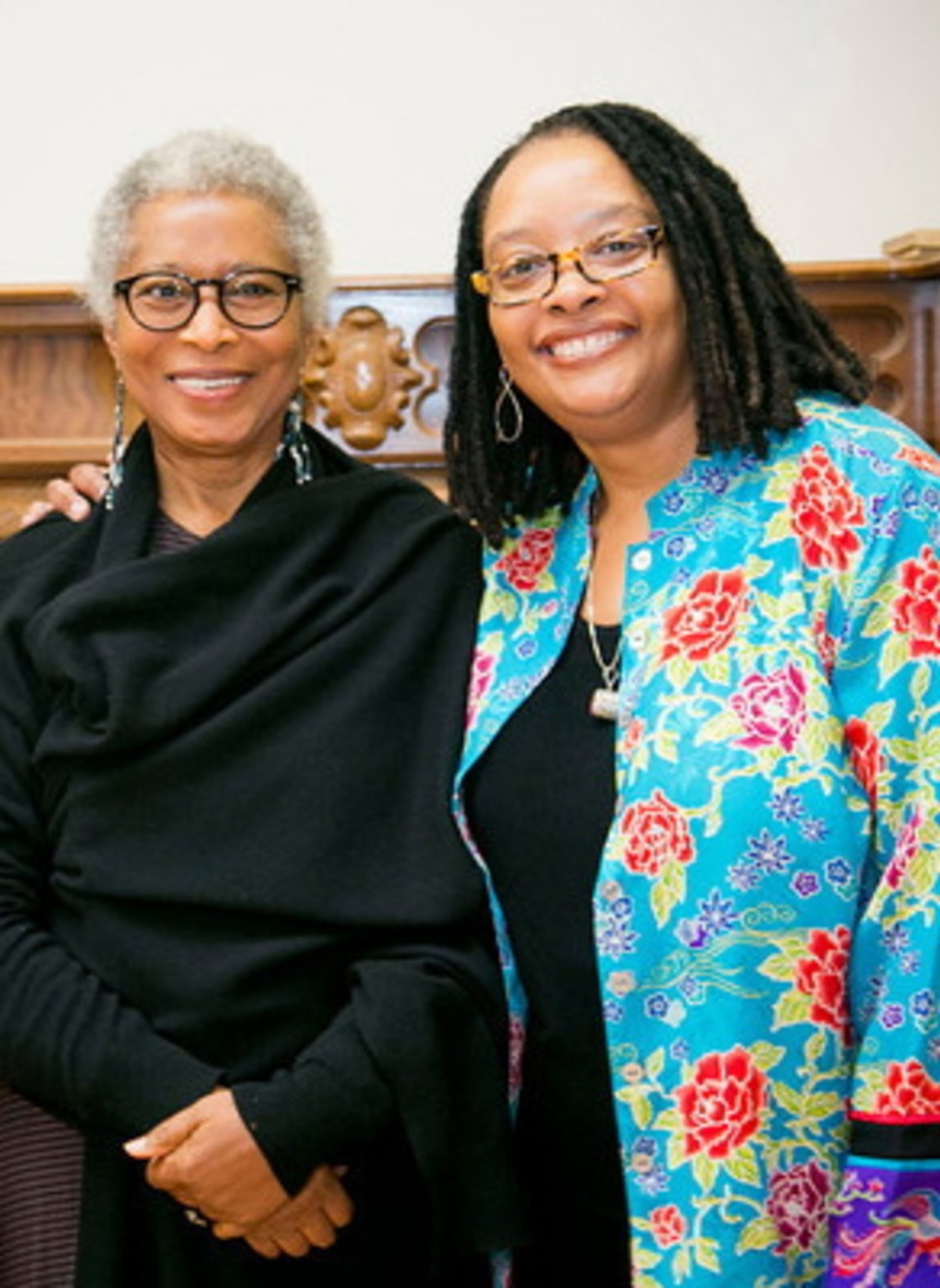 Alice Walker (left) worked closely with the late Valerie Boyd, author of "Wrapped in Rainbows: The Life of Zora Neal Hurston," on editing her journal entries for "Gathering Blossoms Under Fire." AJC File