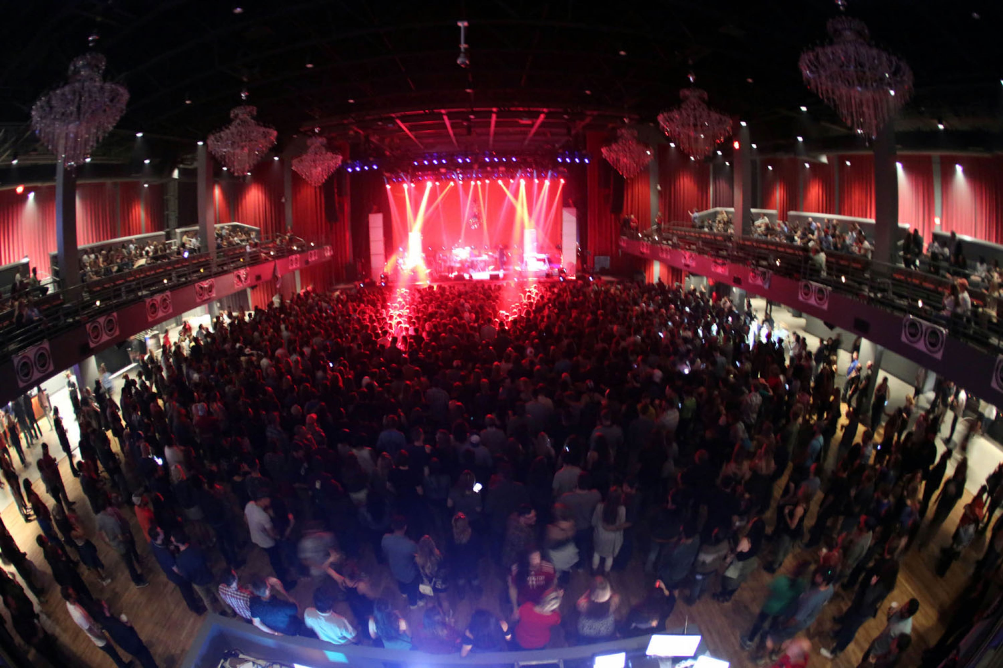 #26 of #34. PLEASE KEEP IN SEQUENTIAL ORDER FOR THE CONTINUITY OF THE GALLERY. The Coca Cola Roxy Theater held its grand opening celebration on Saturday, April 8, 2017, with British indie favorites Glass Animals and Australia's Jagwar Ma selling out the venue for Radio 105.7's fouth birthday party bash. Located in the nearly completed Battery entertainment district, next to SunTrust Park, new home of the Atlanta Braves, the gorgeous, nearly 4,000 capacity venue got positive grades from most of the VIP's and concert fans in attendence.Robb Cohen Photography & Video /RobbsPhotos.com