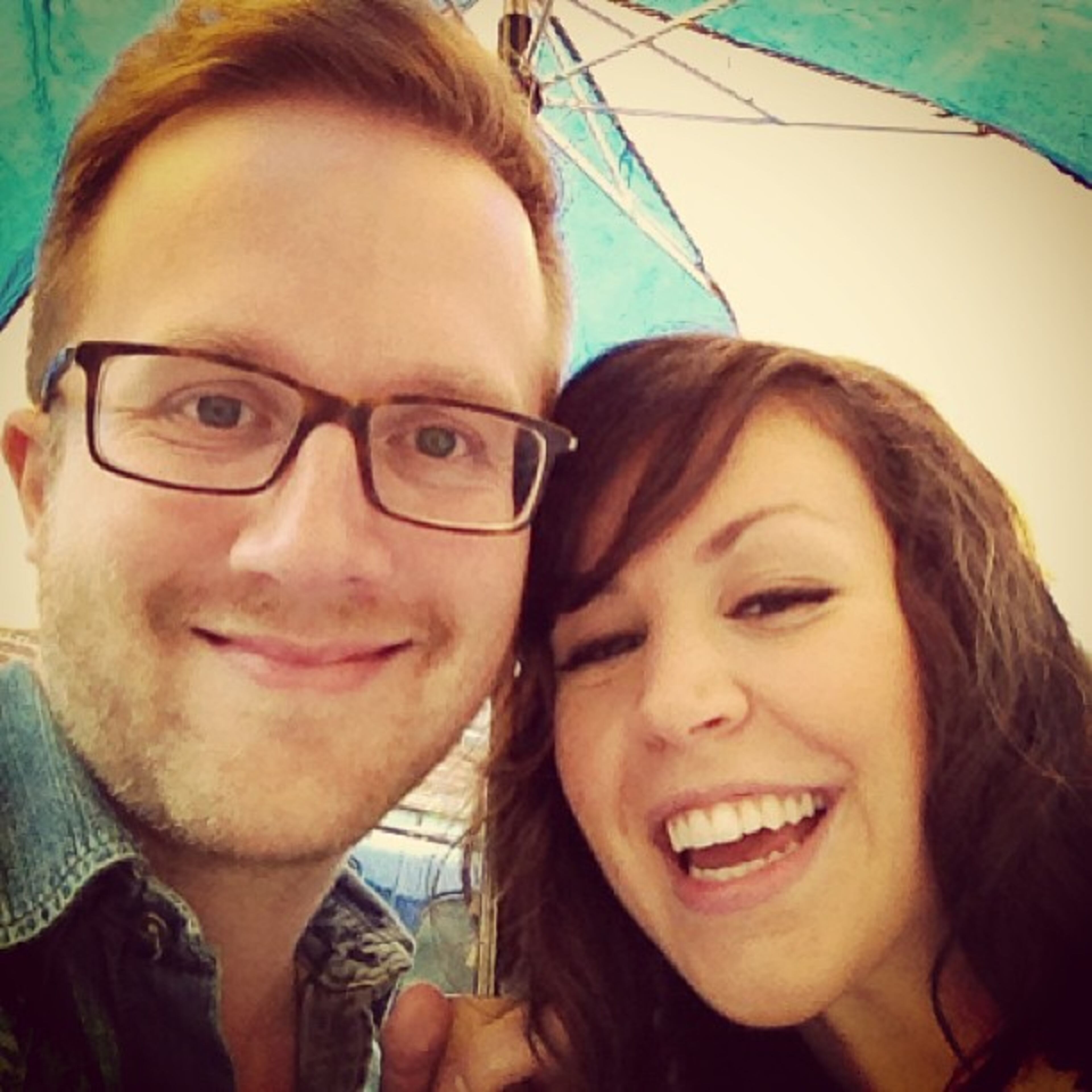 Enjoying the rain and #tasteofmarietta with my favorite guy! #mariettasquare #thebutcherthebaker #rainyday #handsomefellow -- @mandarinkol