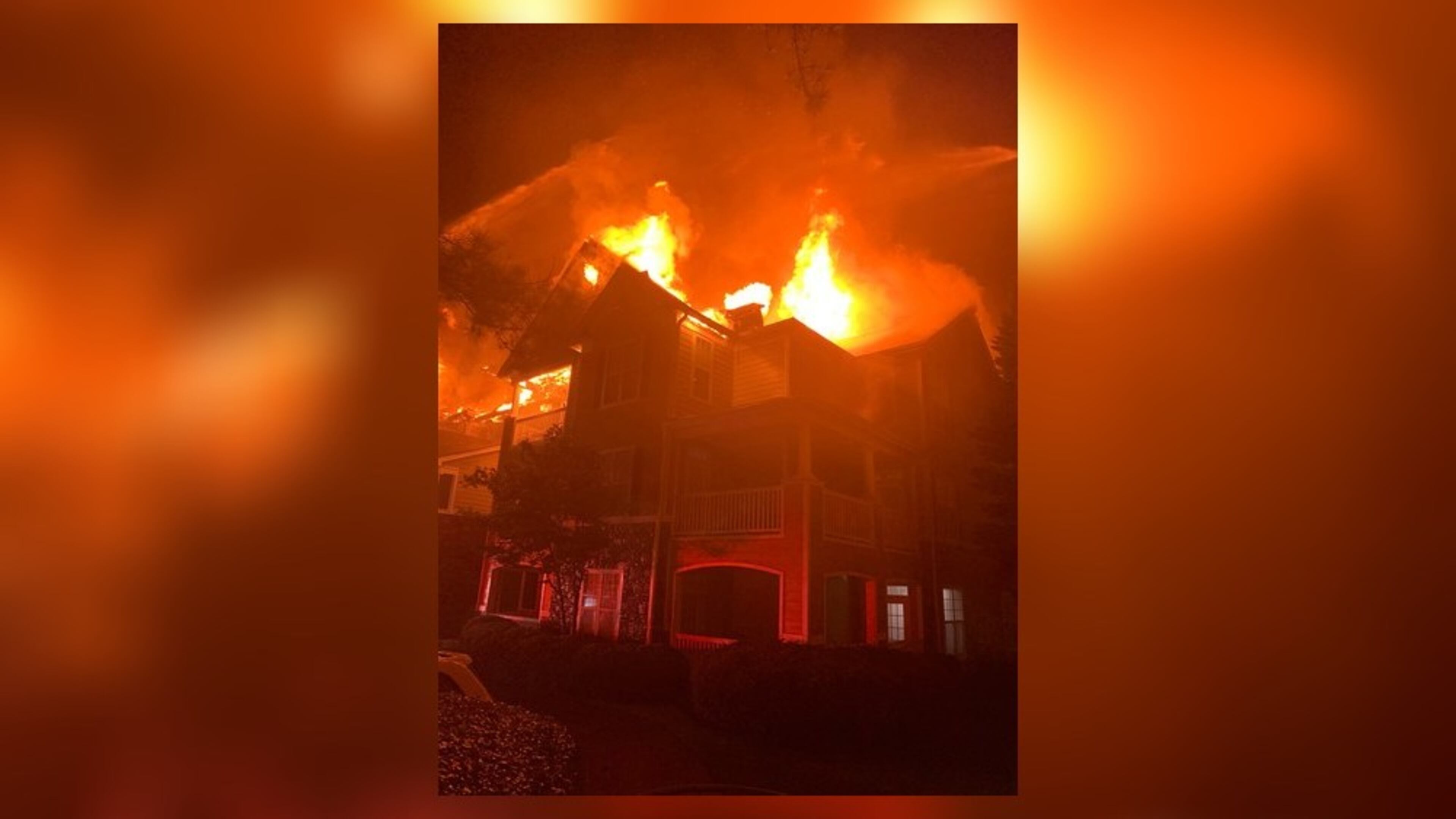 About 40 people were displaced by the fire in Milton.