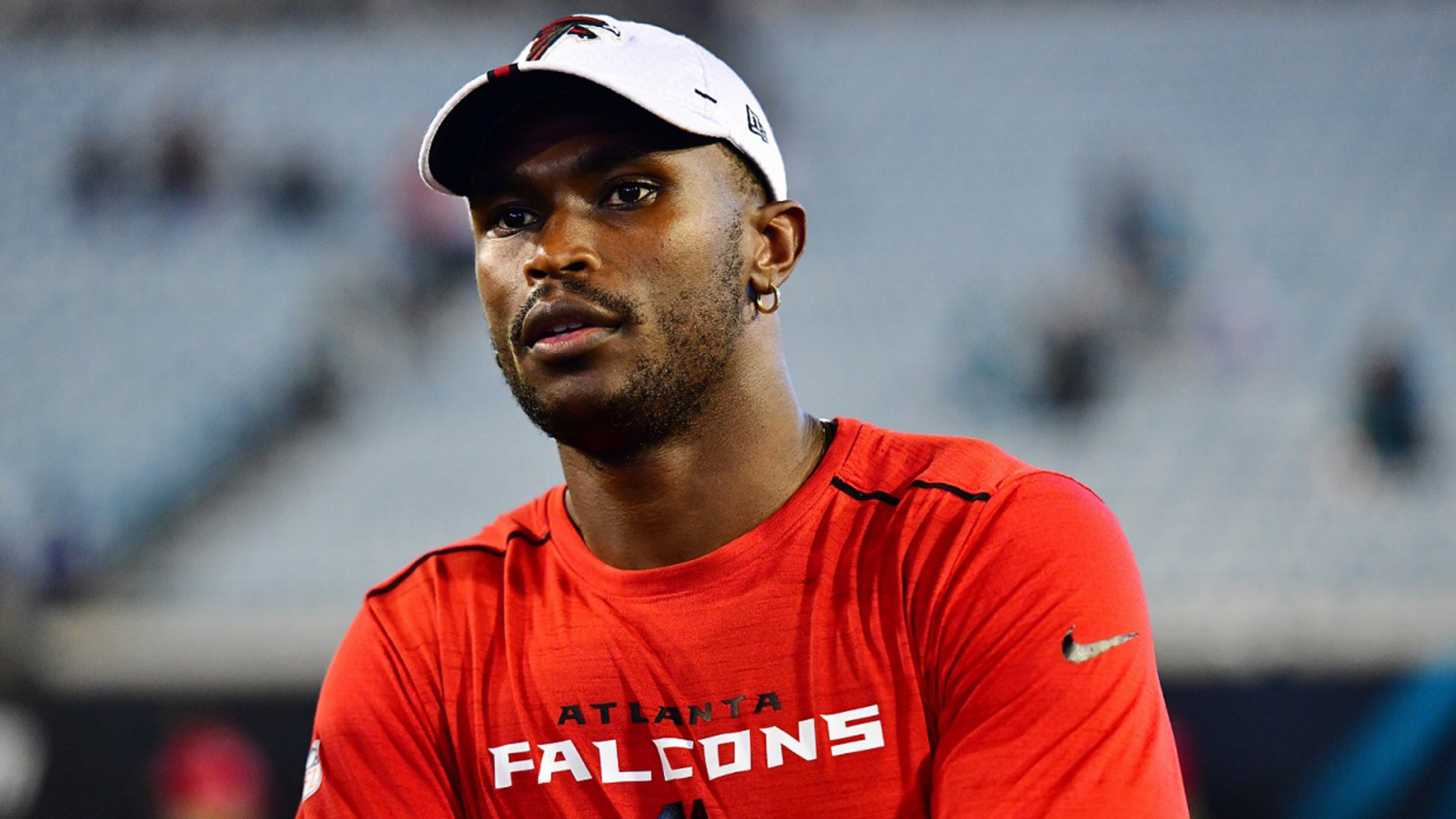 Star wide receiver Julio Jones presumably will suit up for the Falcons at Minnesota on Sunday. (Photo by Julio Aguilar/Getty Images)