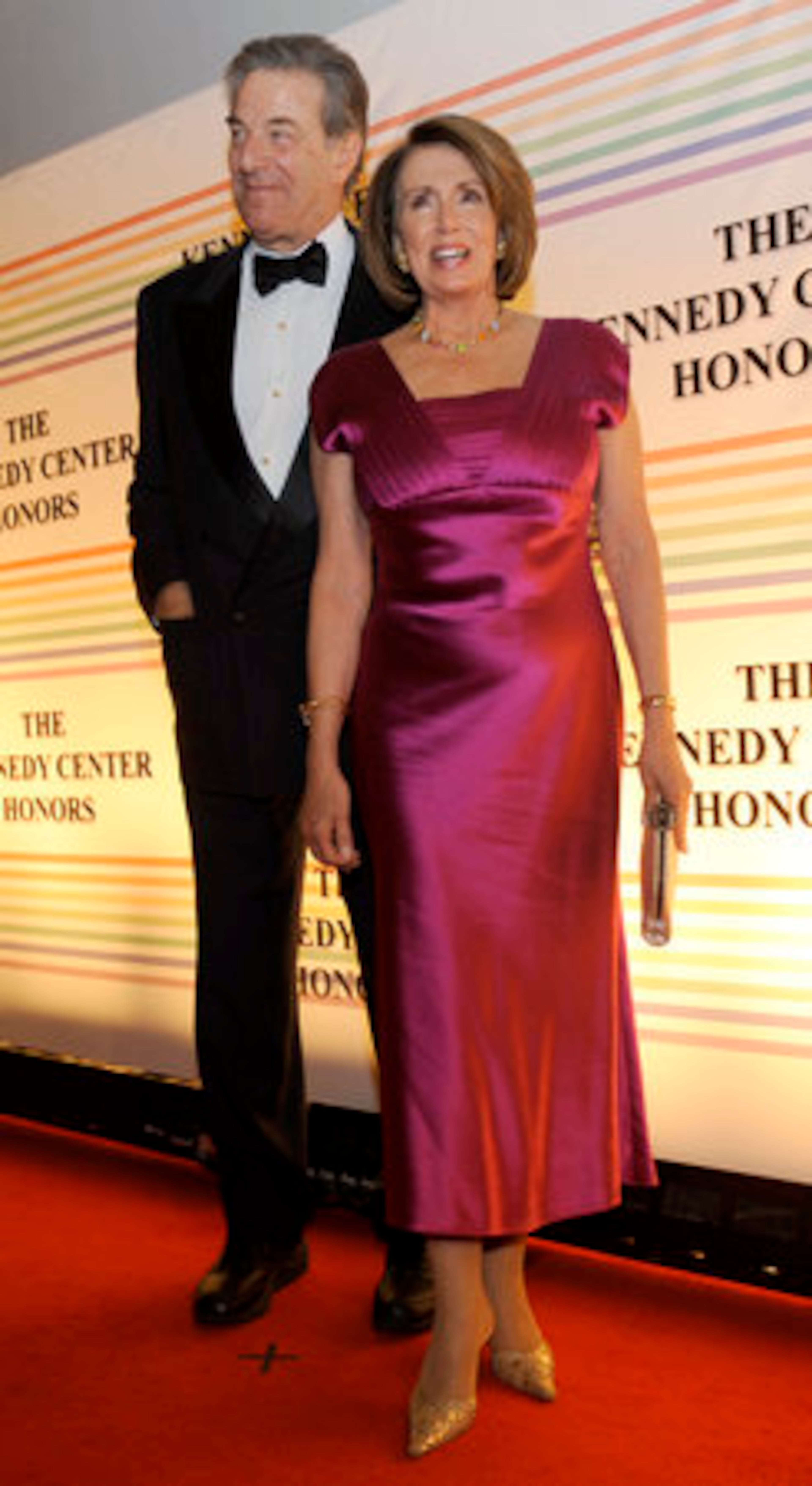 Speaker of the House Nancy Pelosi, D-Calif., and her husband, Paul Pelosi, arrive for the show.