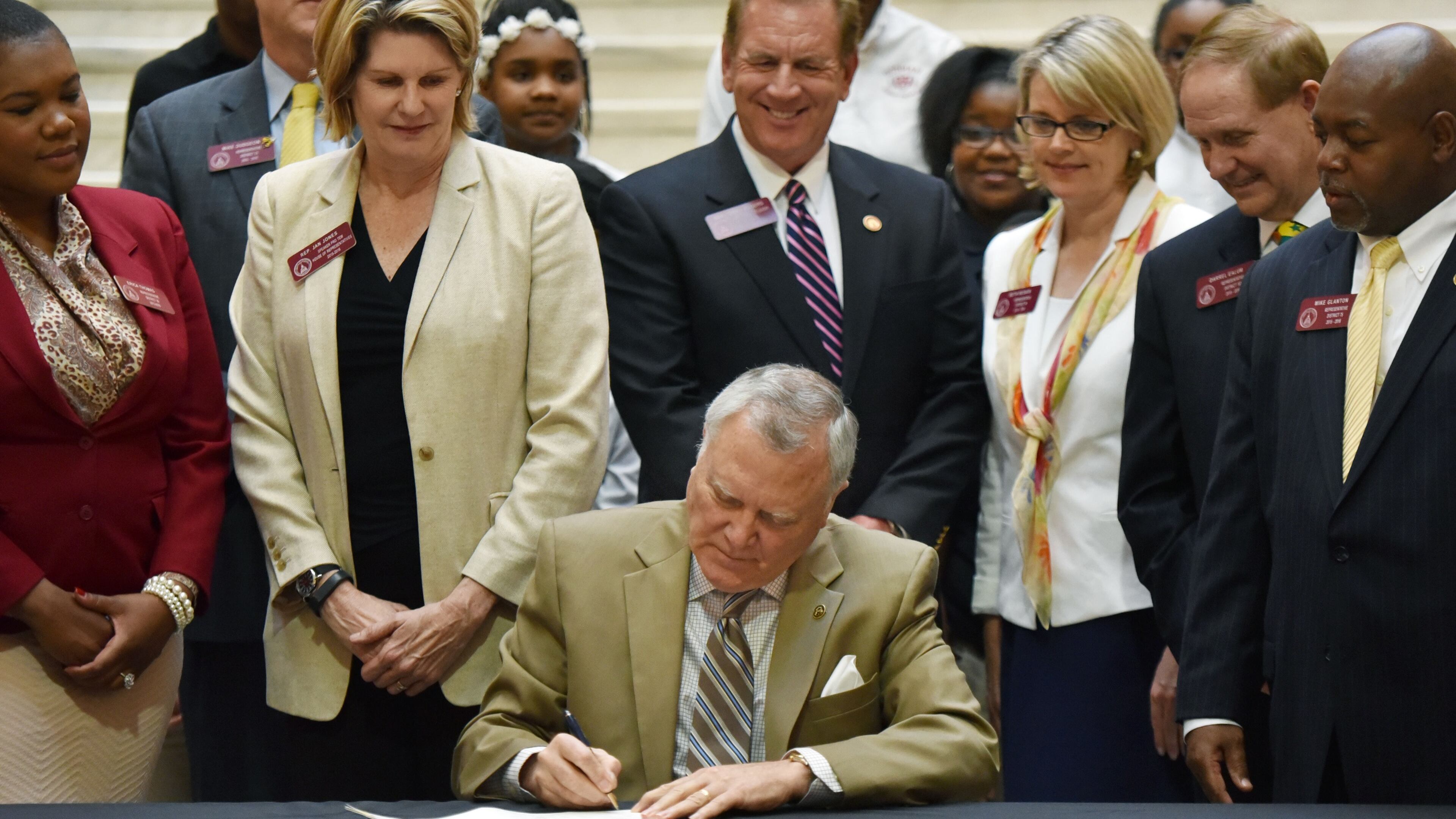 At the Capitol last year, Gov. Nathan Deal signs legislation and begins the fight over a constitutional amendment for an Opportunity School District. HYOSUB SHIN / HSHIN@AJC.COM