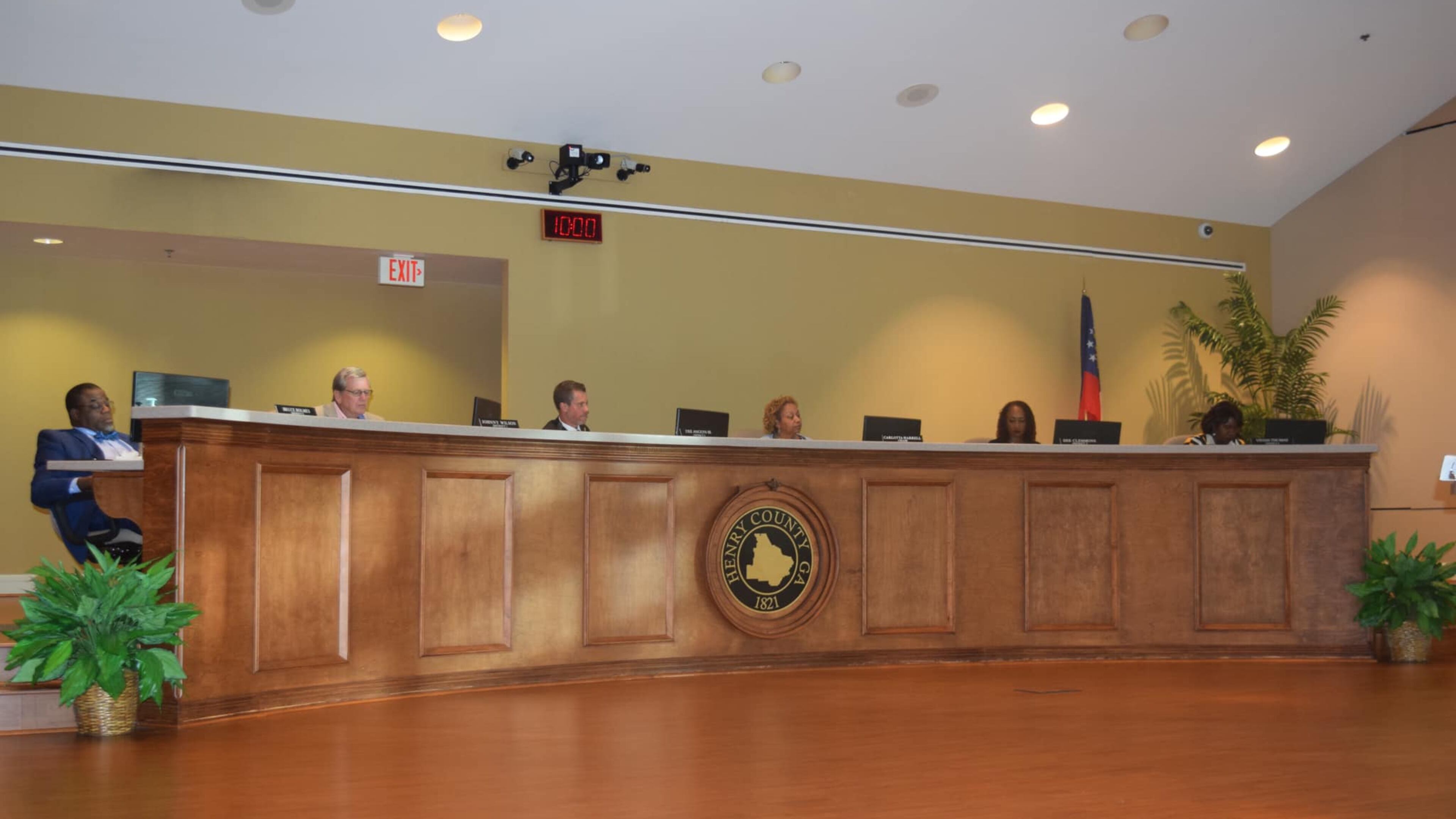 A scene from the June 21 meeting.