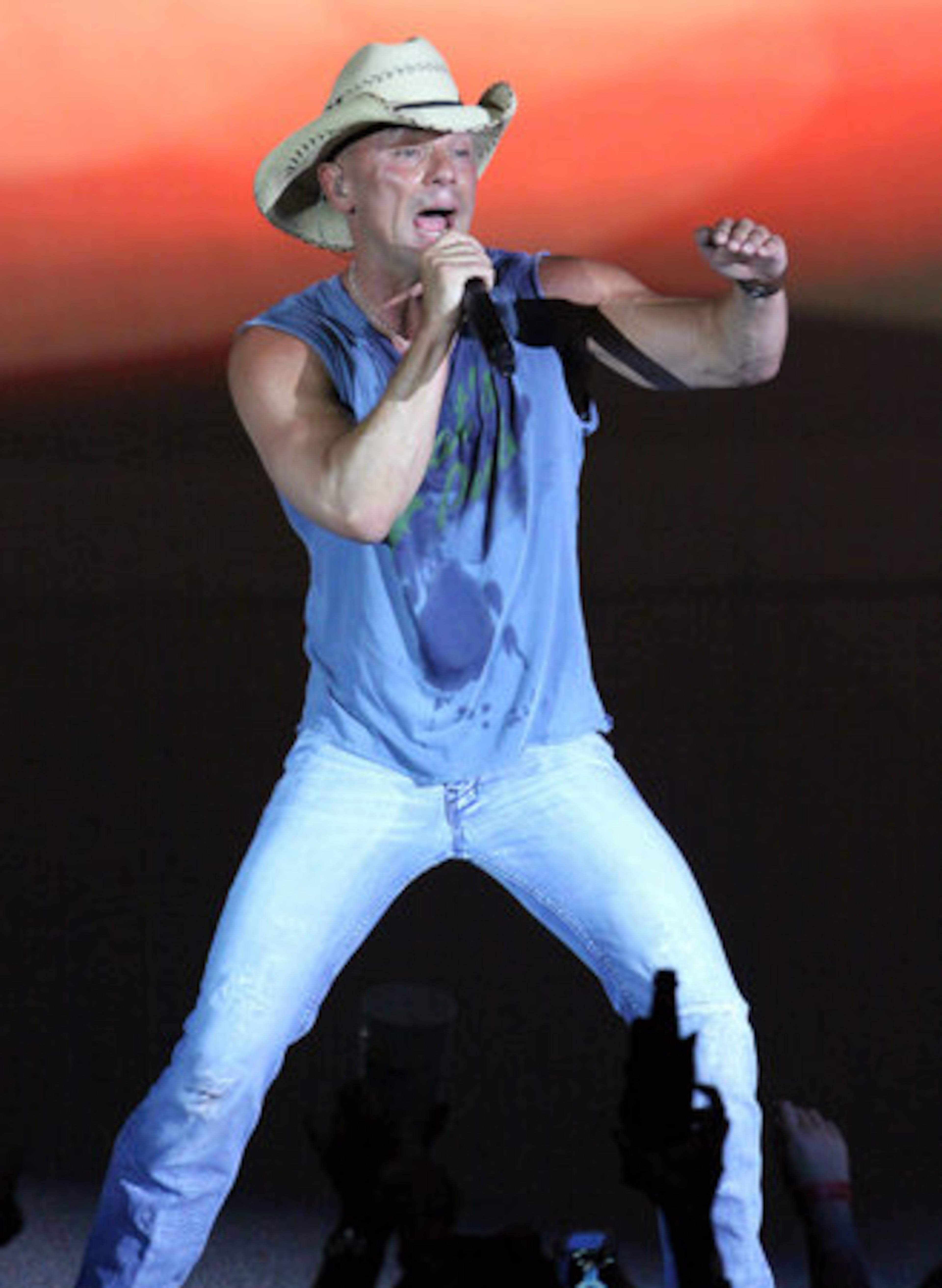 Kenny Chesney, seen here at Philips Arena in June 2012, was the most played artists at both 94.9/The Bull and Kicks 101.5.