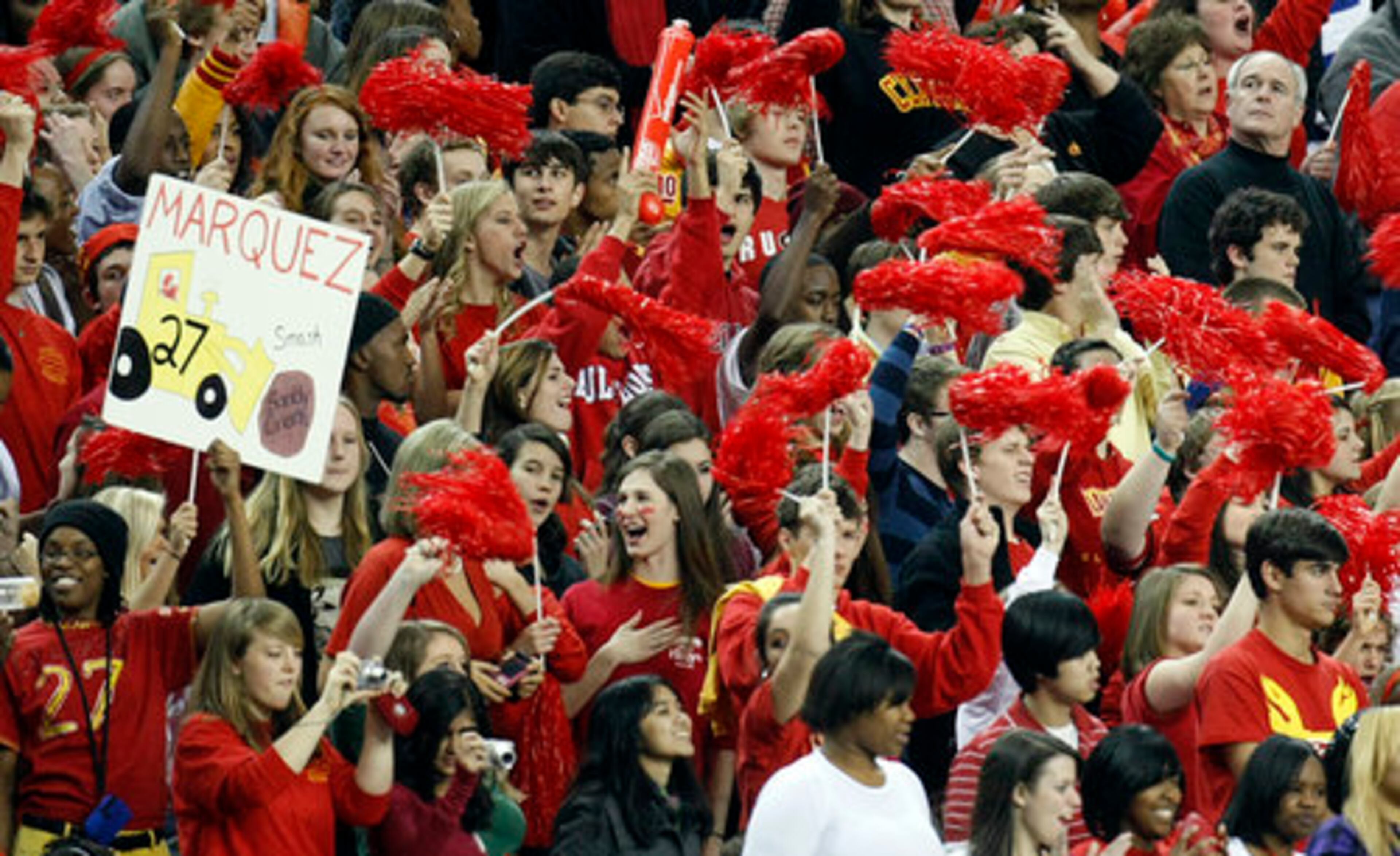 Sandy Creek fans turned one side of the Georgia Dome into a sea of red.