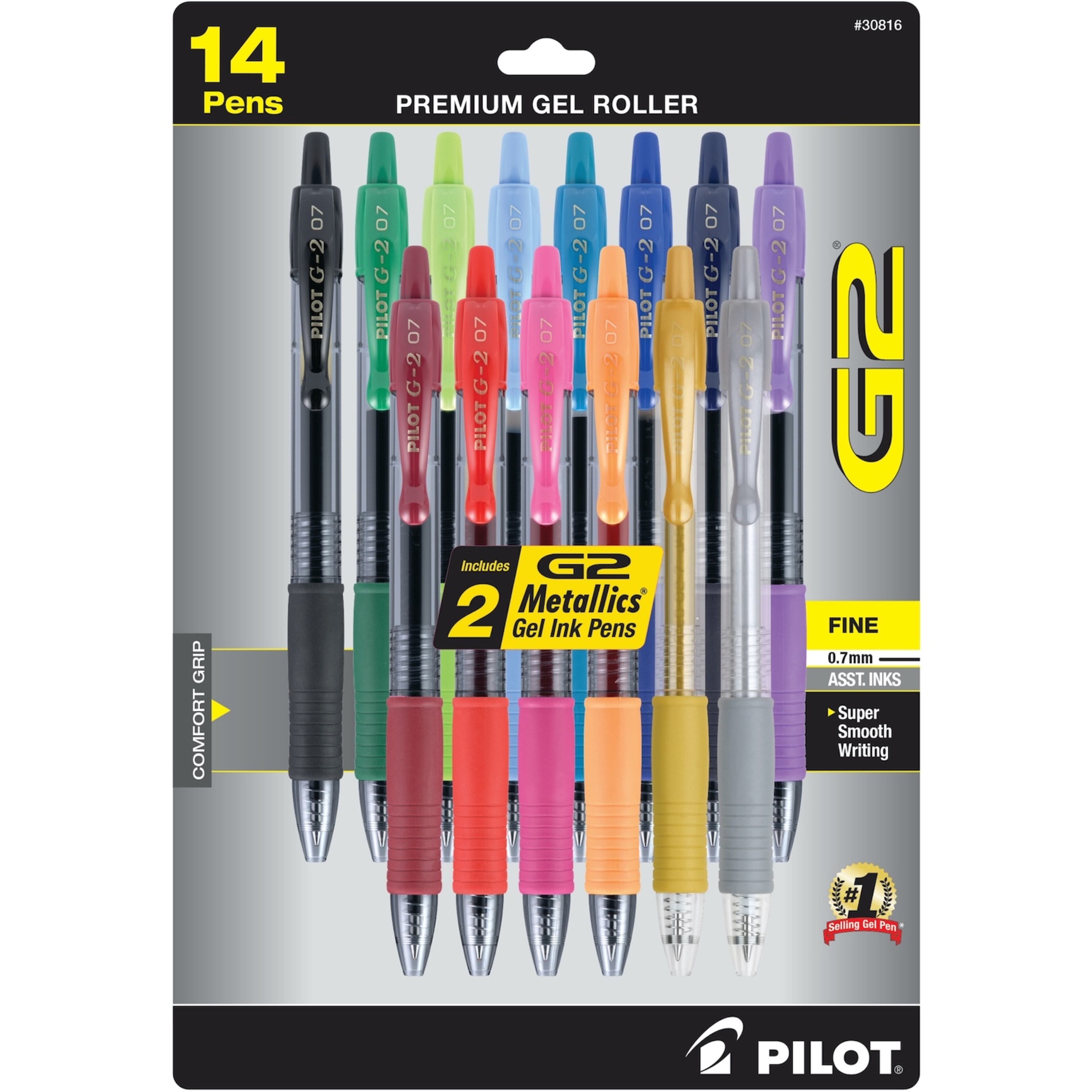 Take notes, doodle and more with vibrant and classic colored retractable ink pens.
Courtesy of Pilot Pen