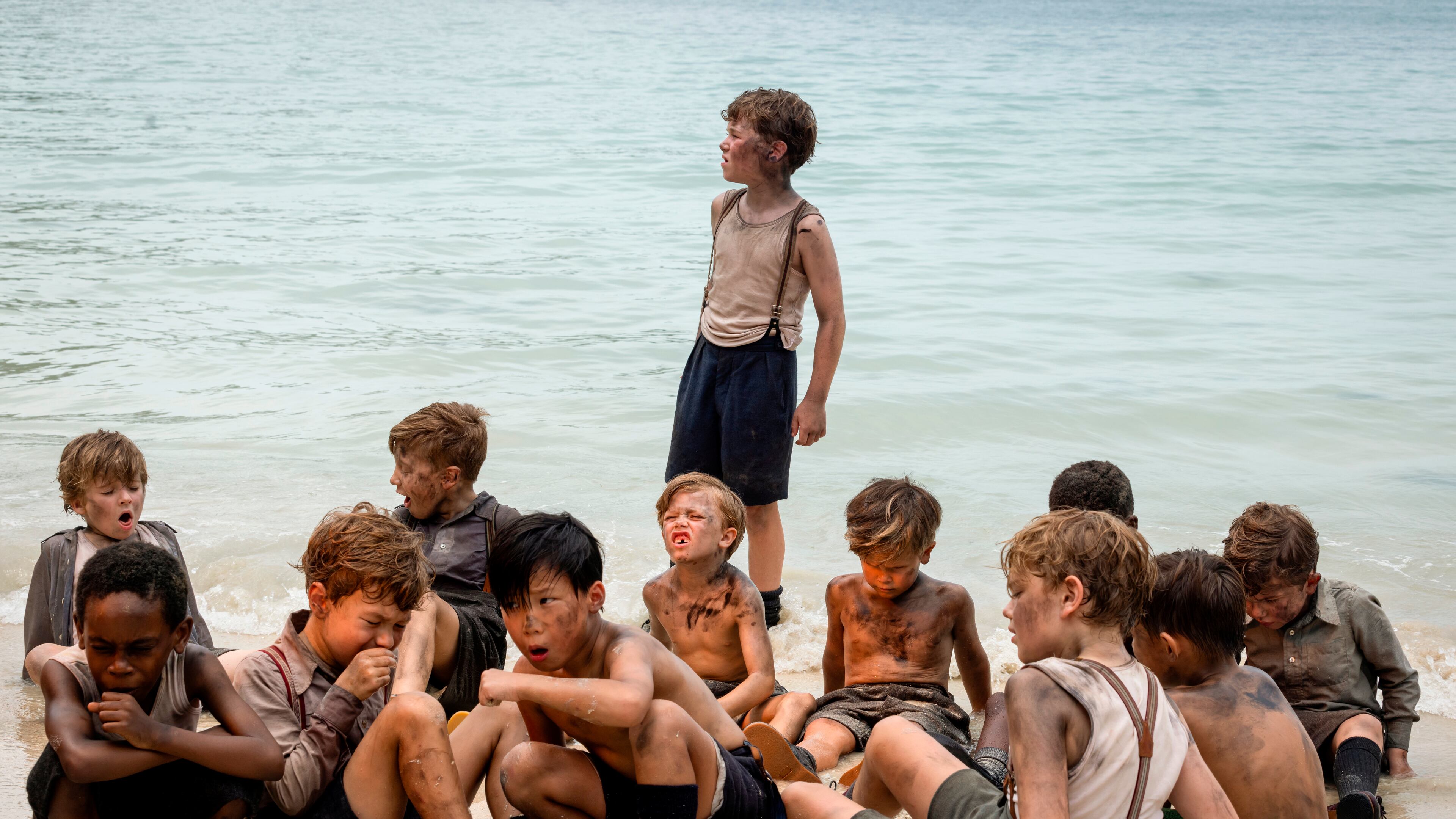 This image released by Netflix shows a scene from "Lord of the Flies." (Lisa Tomasetti/Netflix via AP)