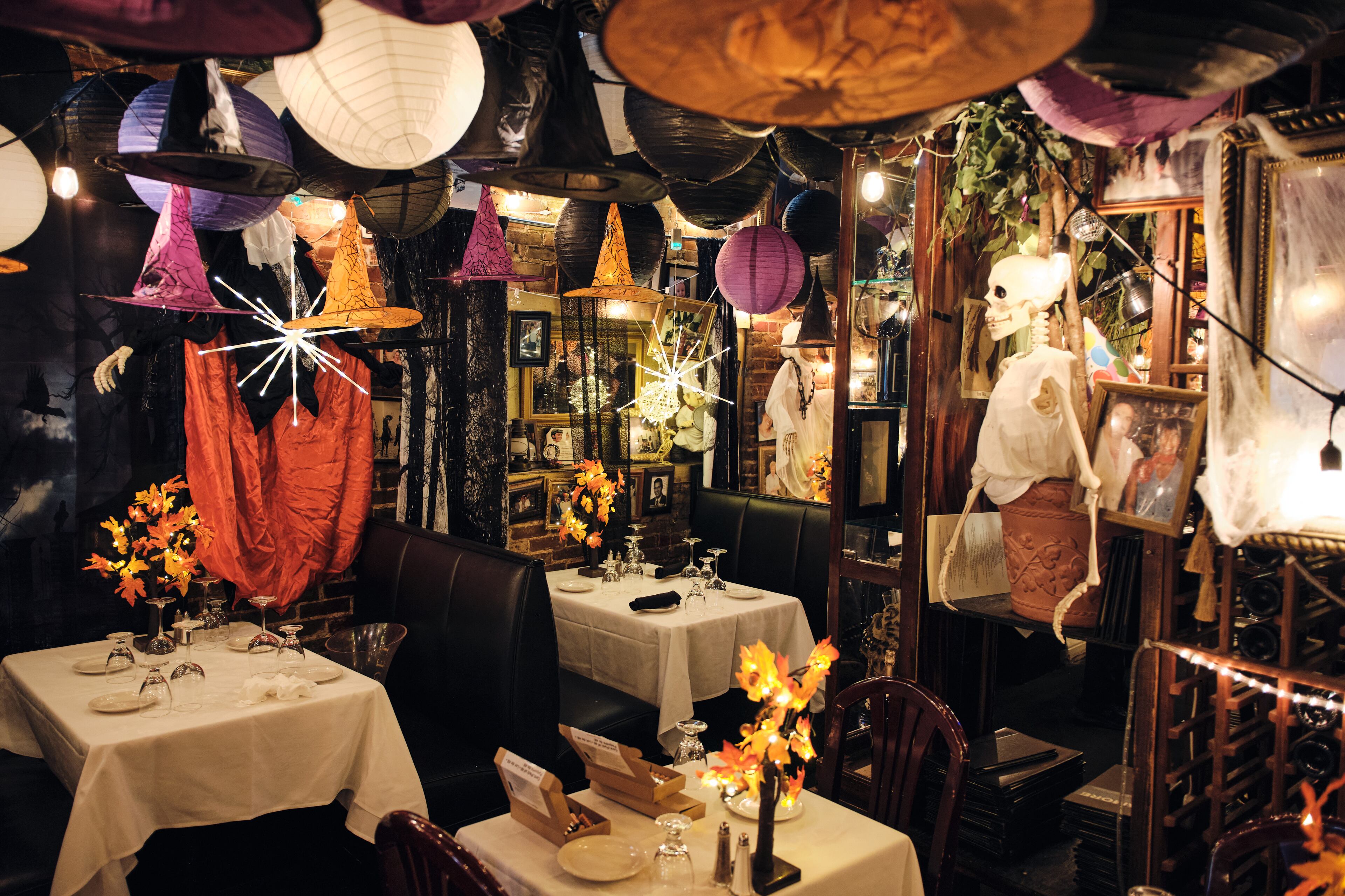 Amore e Amore has transformed its dining room with spooky decor for the fall. (Courtesy of Brandon Amato)