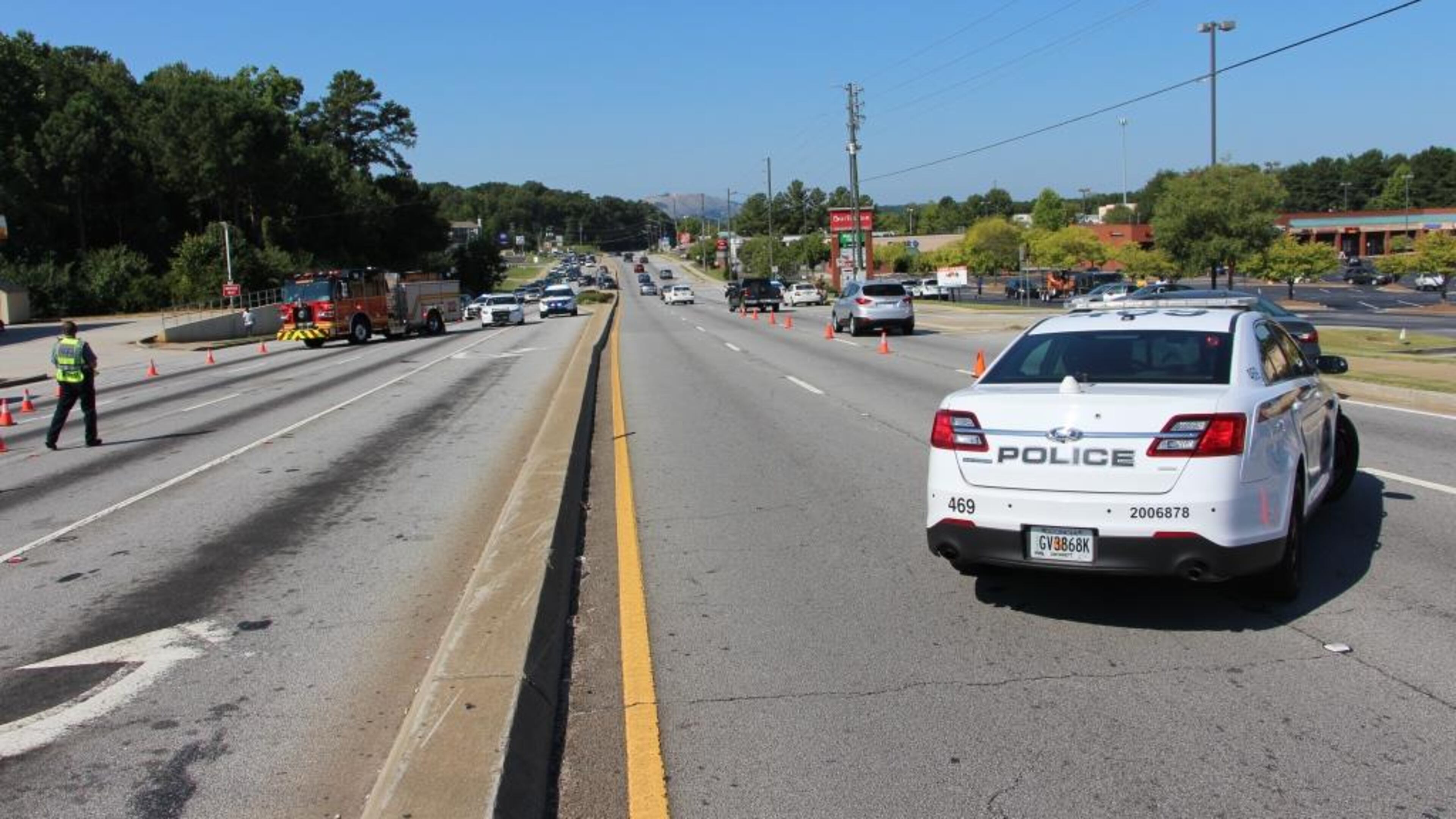 The man was not in a crosswalk at the time of the collision, police said.