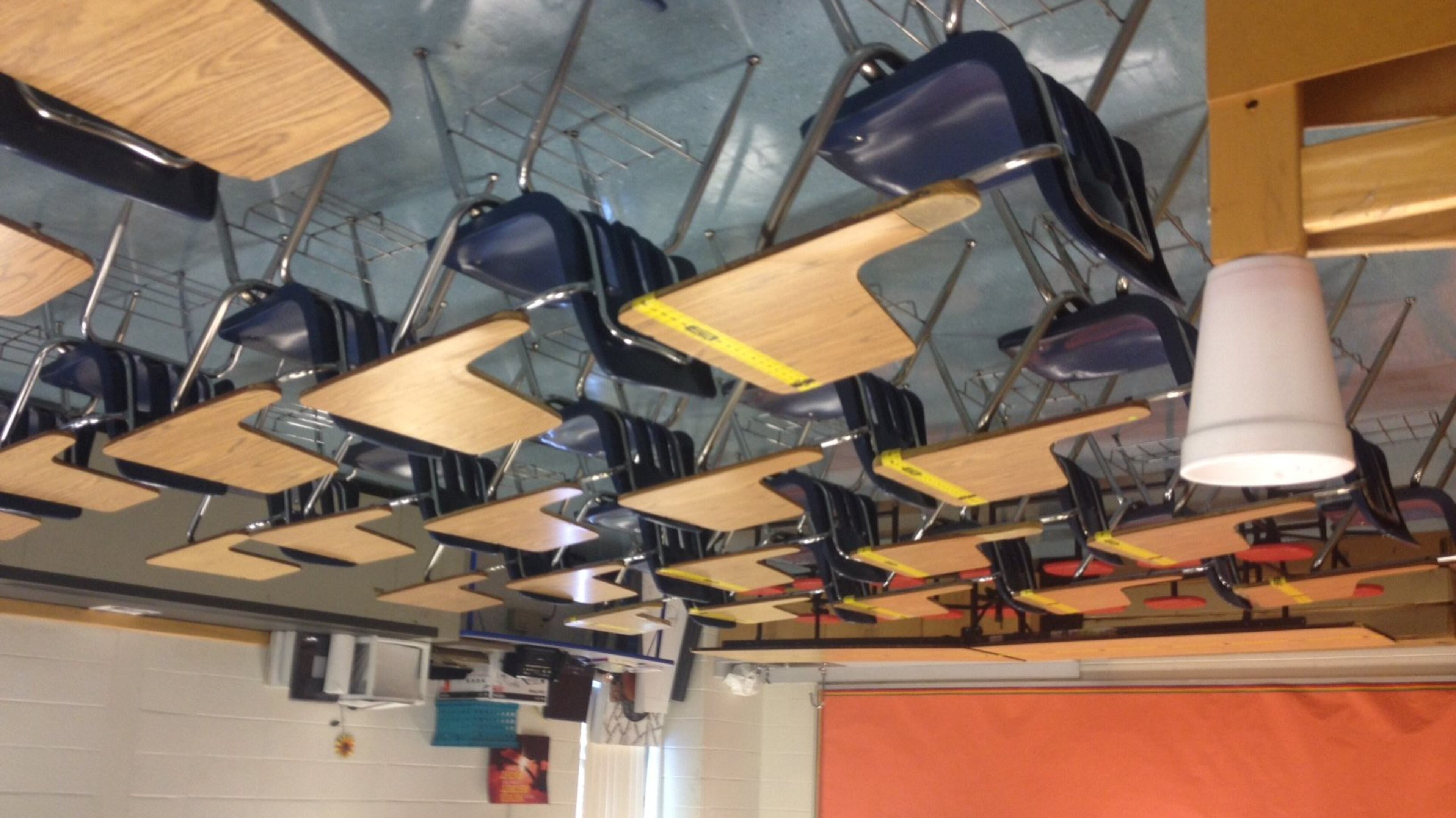 Forsyth County students are sheltering in place because of a tornado warning. TAMMY JOYNER / TJOYNER@AJC.COM