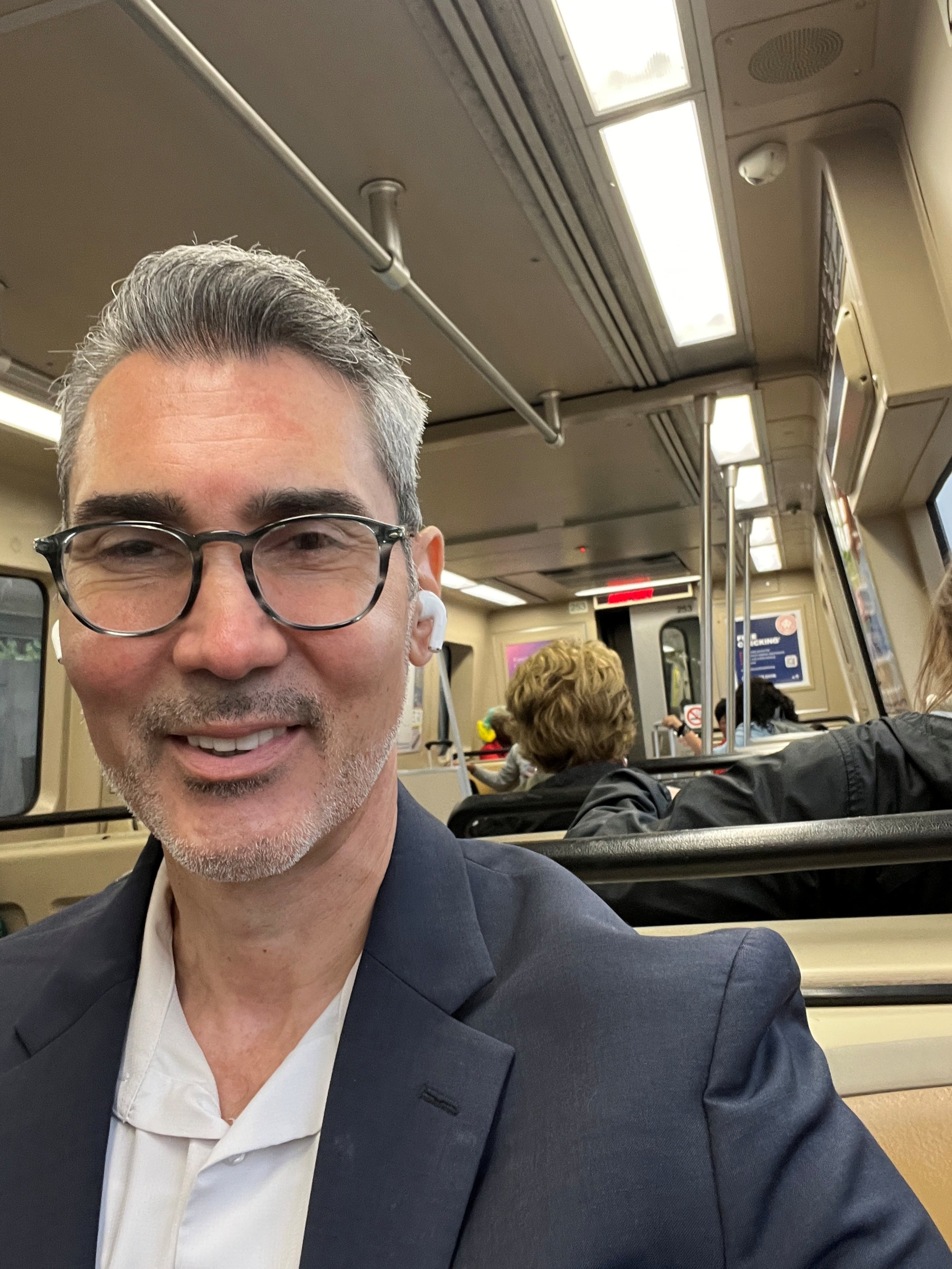 AJC Opinion Editor David Plazas hopped on the wrong MARTA train, and instead of heading north on the red line, he ended up northeast in Doraville on the gold line. (David Plazas/AJC)