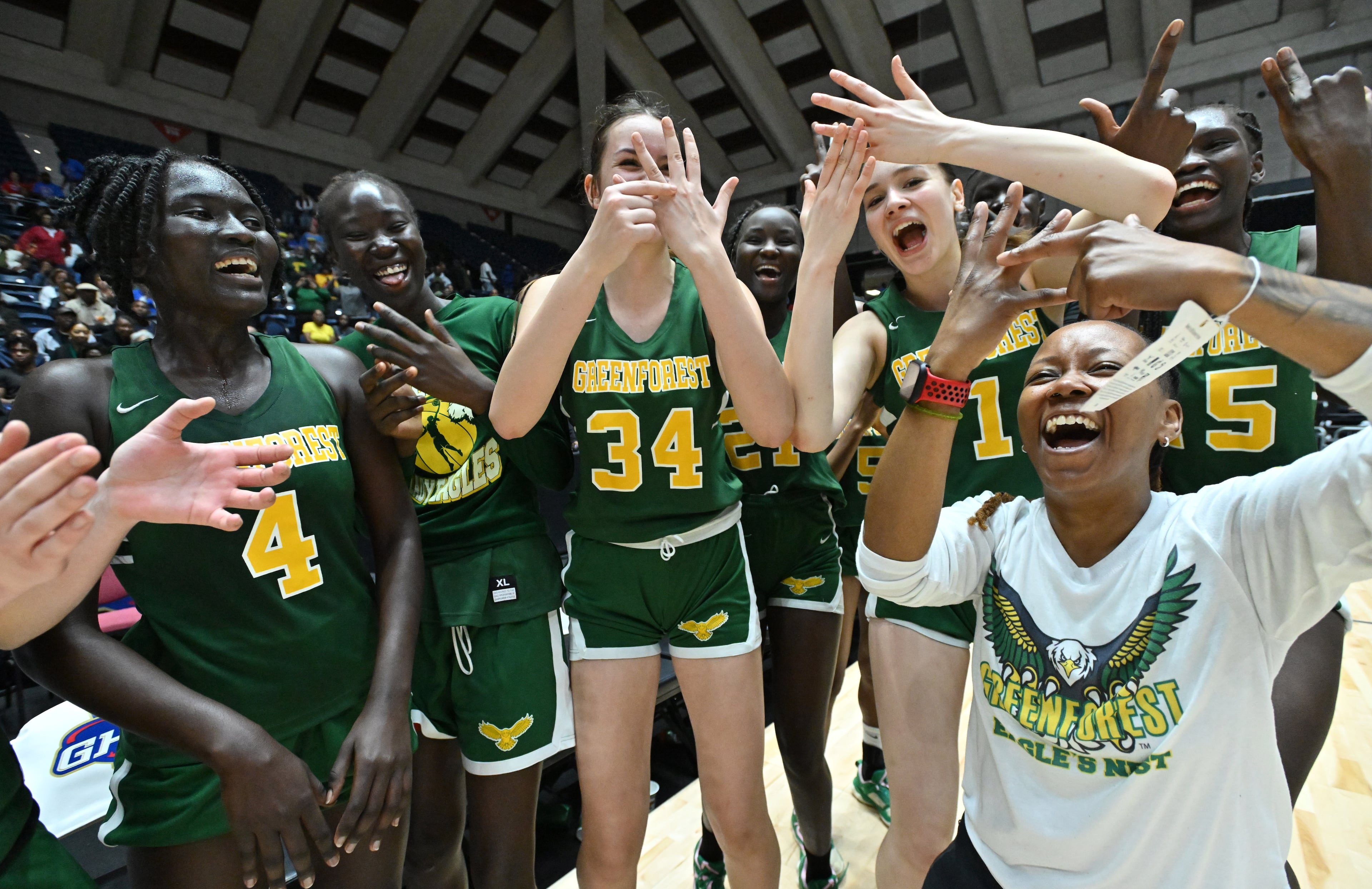 It's championship week!!: Greenforest Christian kicked off championship week in Macon Wednesday with a 39-23 victory over Montgomery County in the girls Class A Division II championship game. (Hyosub Shin/hshin@ajc.com)