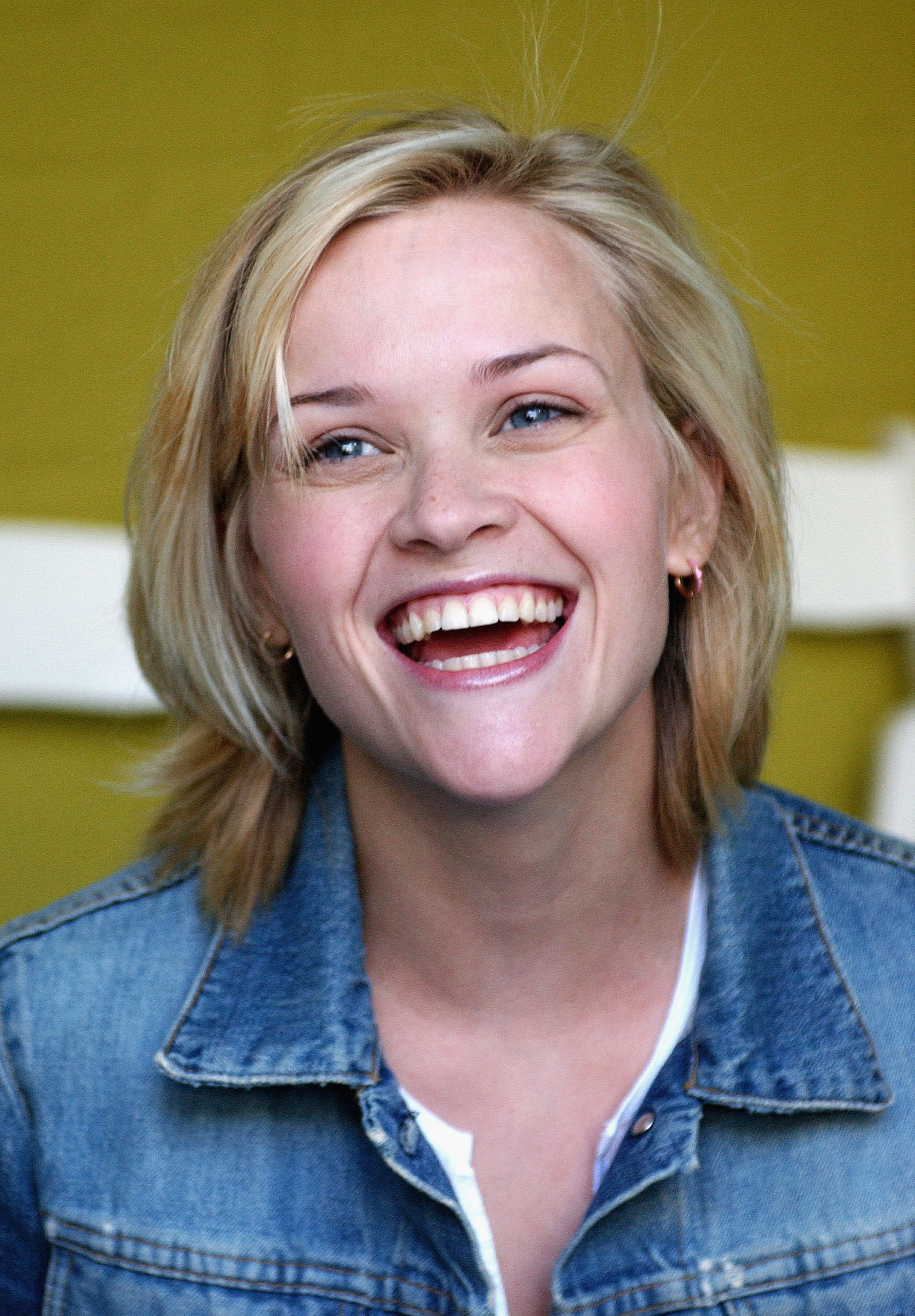 American actress Reese Witherspoon attends the Imitation of Christ fashion show during the Mercedes-Benz Shows LA Fall 2003 Preview on April 1, 2003 in Beverly Hills, California. (Photo by Vince Bucci/Getty Images)