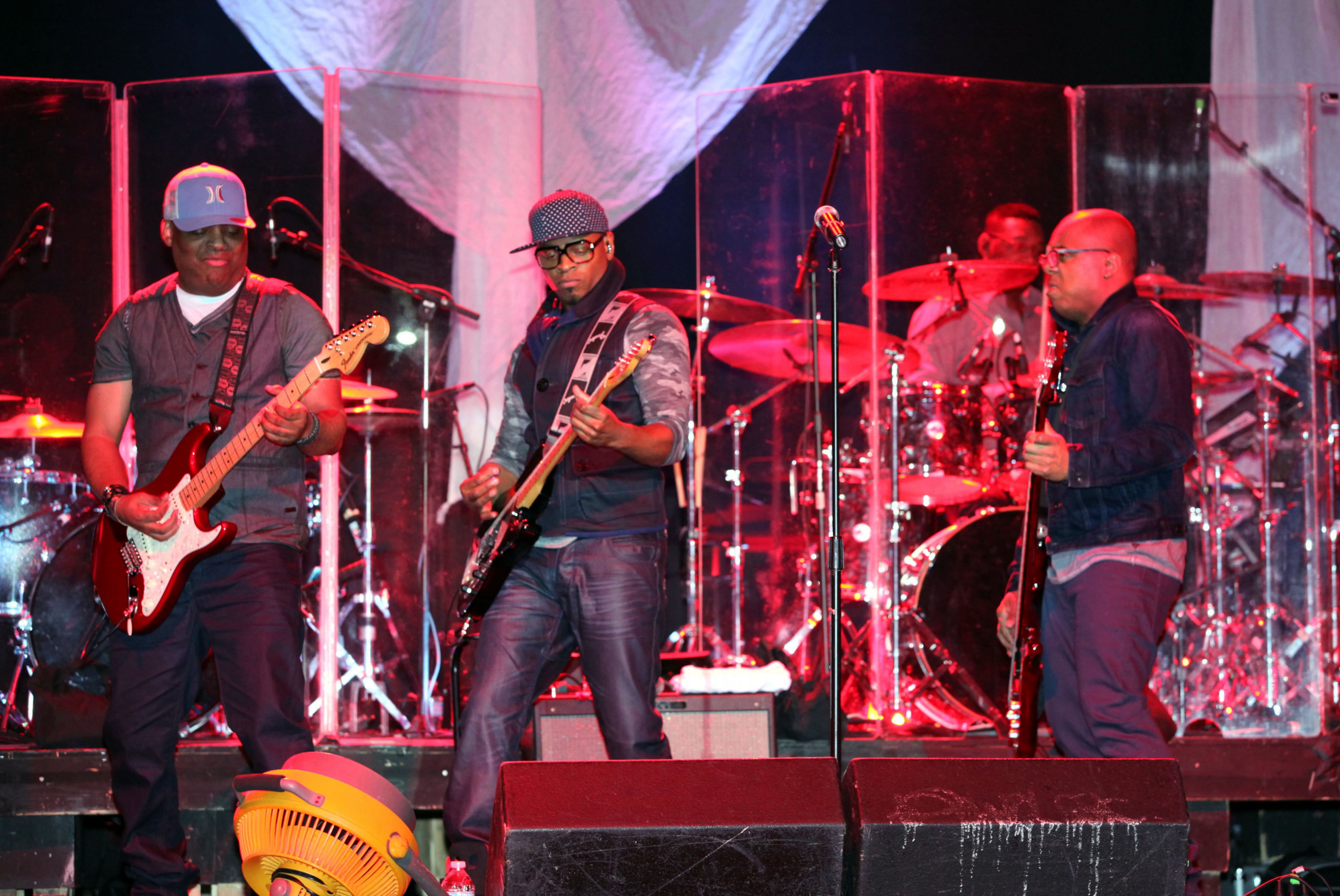 R & B artists Mint Condition entertained the first of two sold-out nights Thursday, March 13, 2014 at Center Stage in Atlanta. The band is known for hits including "Breakin' My Heart (Pretty Brown Eyes)" and "What Kind of Man Would I Be".