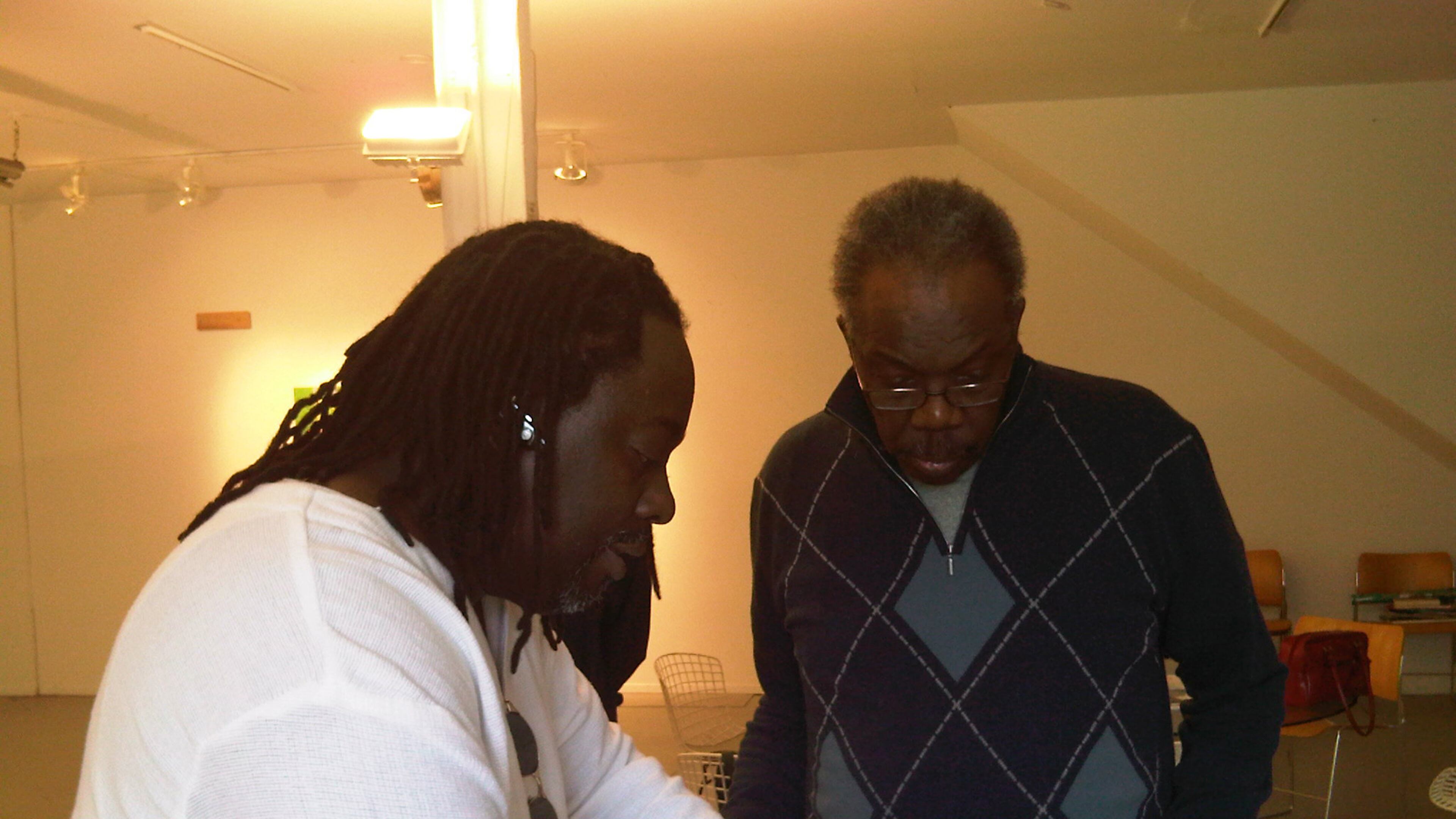 Kevin Cole (left) and Sam Gilliam.