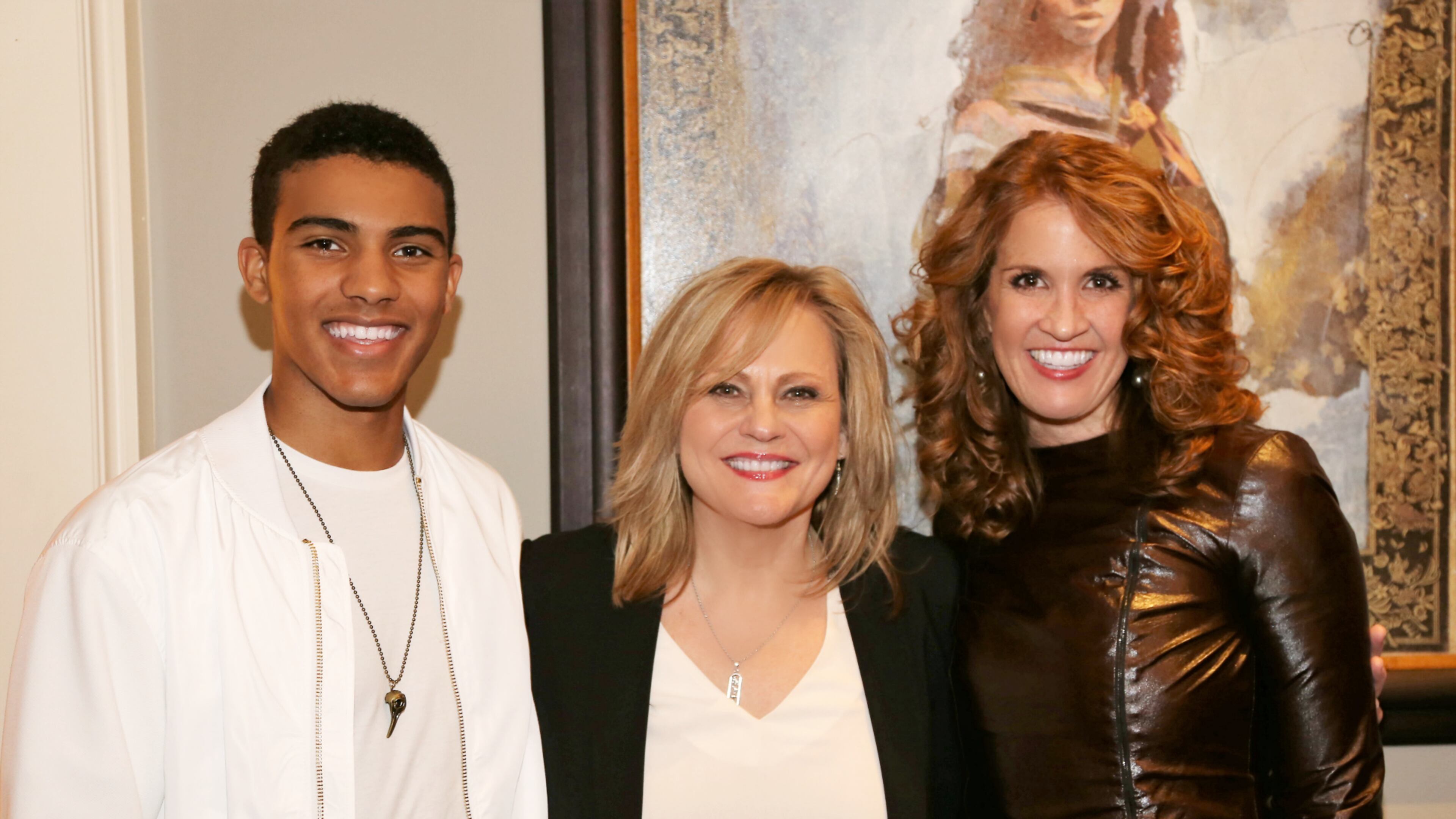 Jan Smith, center, with singer-songwriter Eli Ensor, left, and NBAF event co-chair Shaye Strager Gilmartin. Photo: Courtesy of the National Black Arts Festival