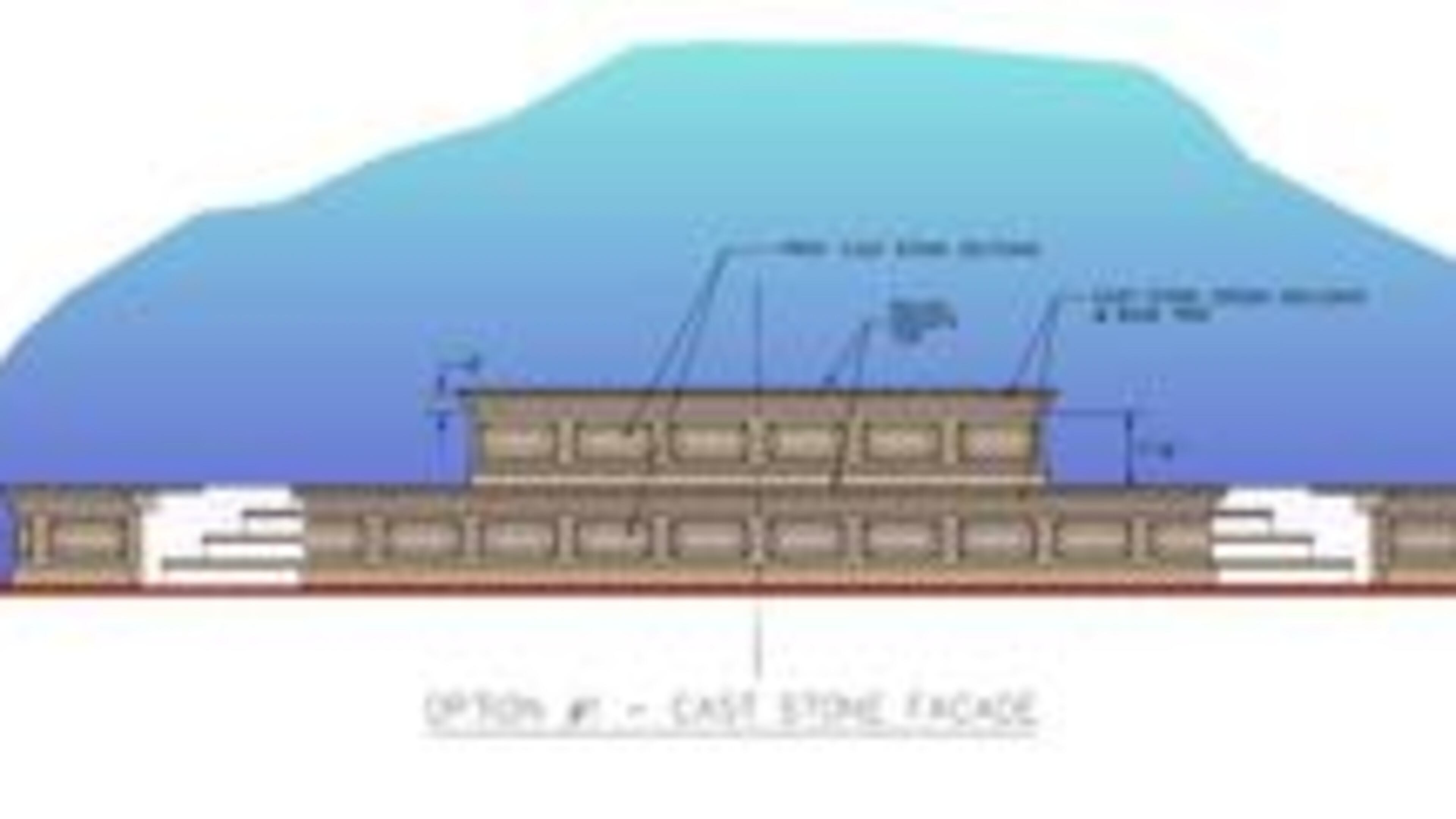 This rendering shows the structural improvements planned for the Heritage Park Fountain in downtown Fayetteville. Courtesy Fayette County