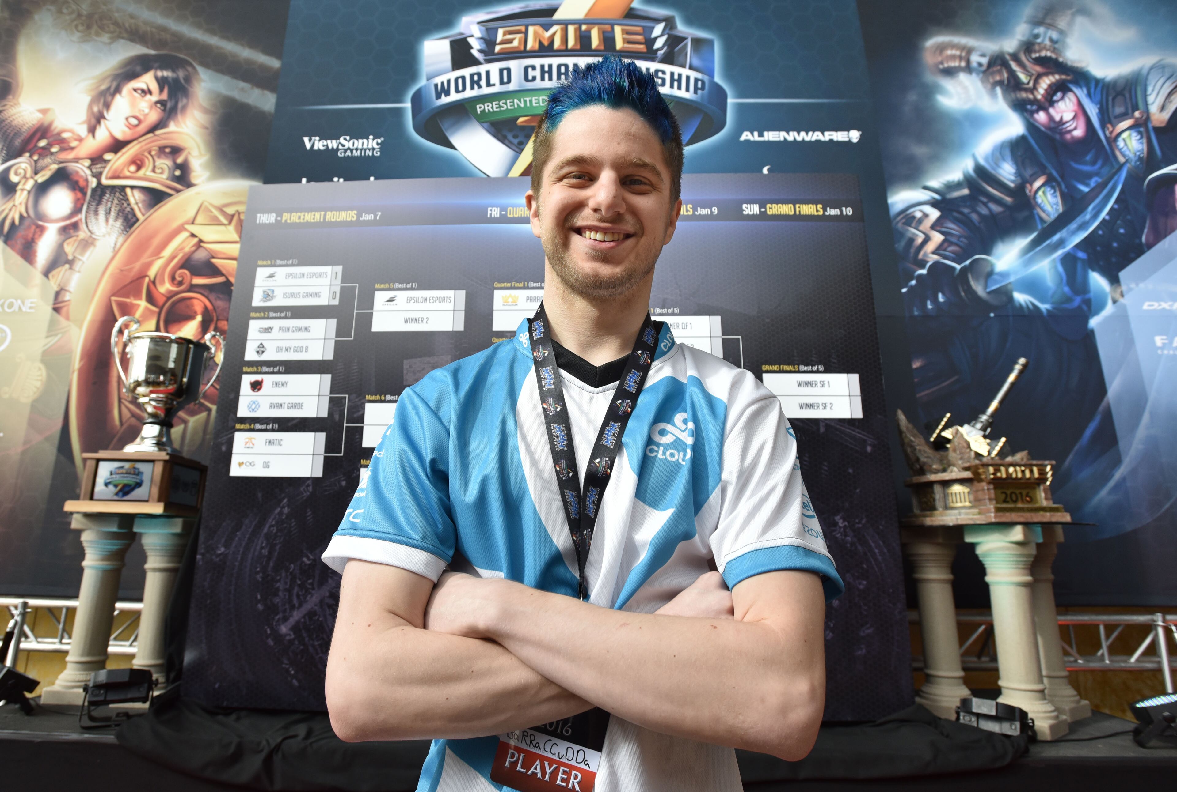 Portrait of John Salter who goes by the screen name BaRRaCCuDDa, during an opening day of SMITE World Championship 2016 at the Cobb Energy Performing Arts Centre on Thursday, January 7, 2016.