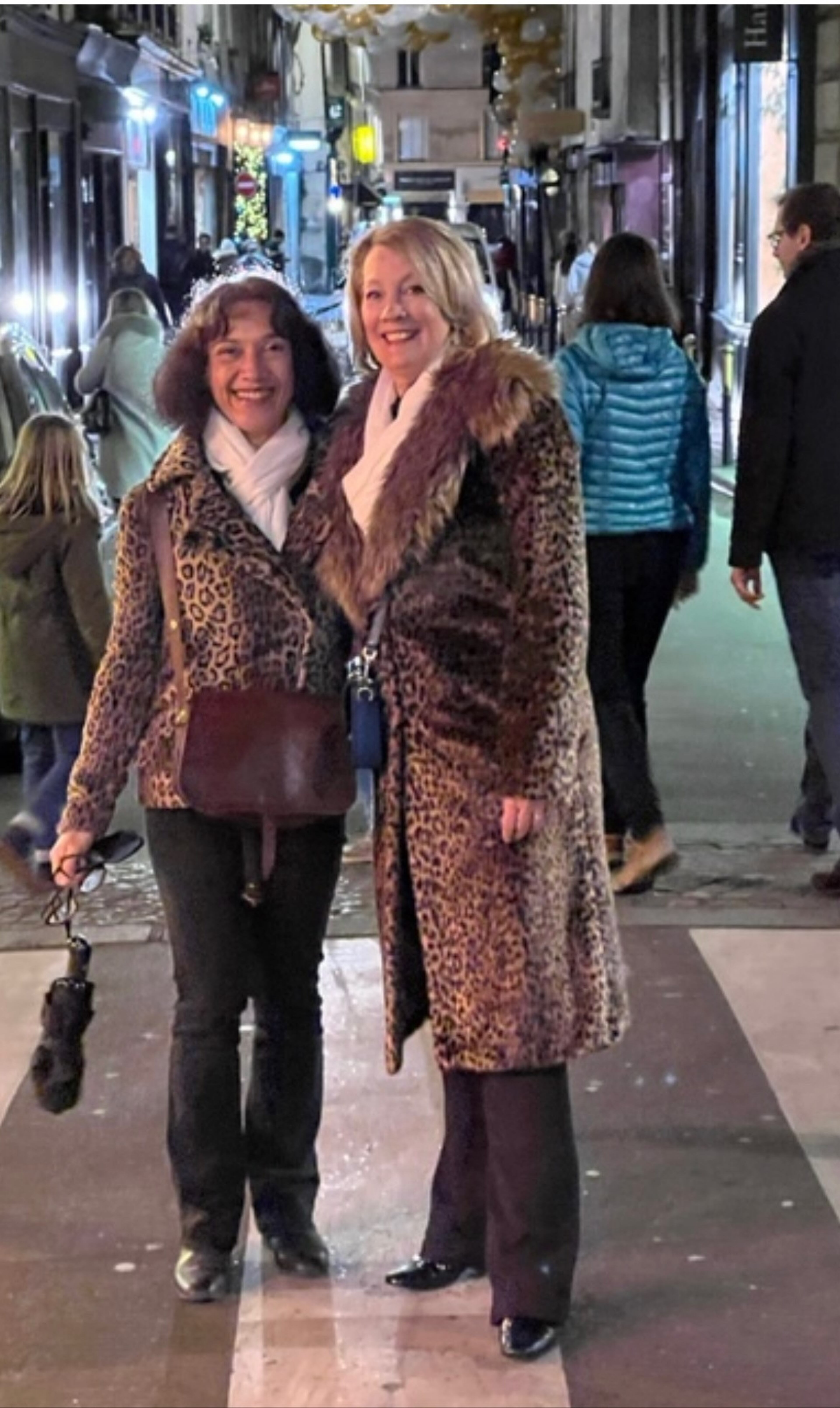 Susan Nefzger, right, visited her friend Olivia Le Horovitz in Paris over the Christmas holiday. Despite concerns about COVID she was determined to enjoy her holiday. (Contributed by Susan Nefzger)