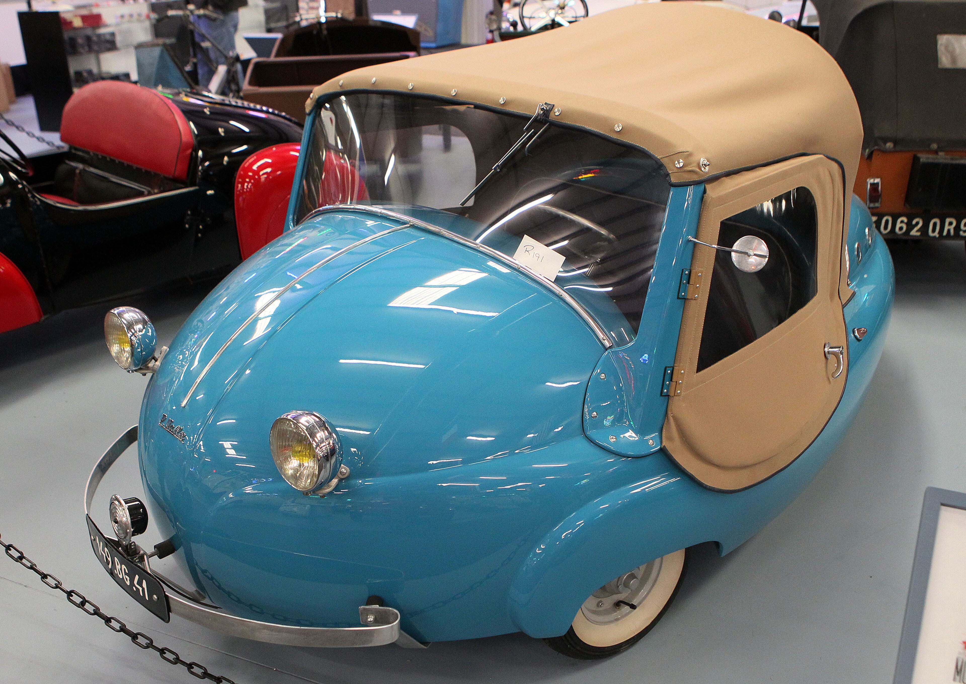 Most of Weiner's microcars – vehicles with an engine of 700 CCs or less, which would power a mid-size motorcycle – were built in the 1950s and ’60s.