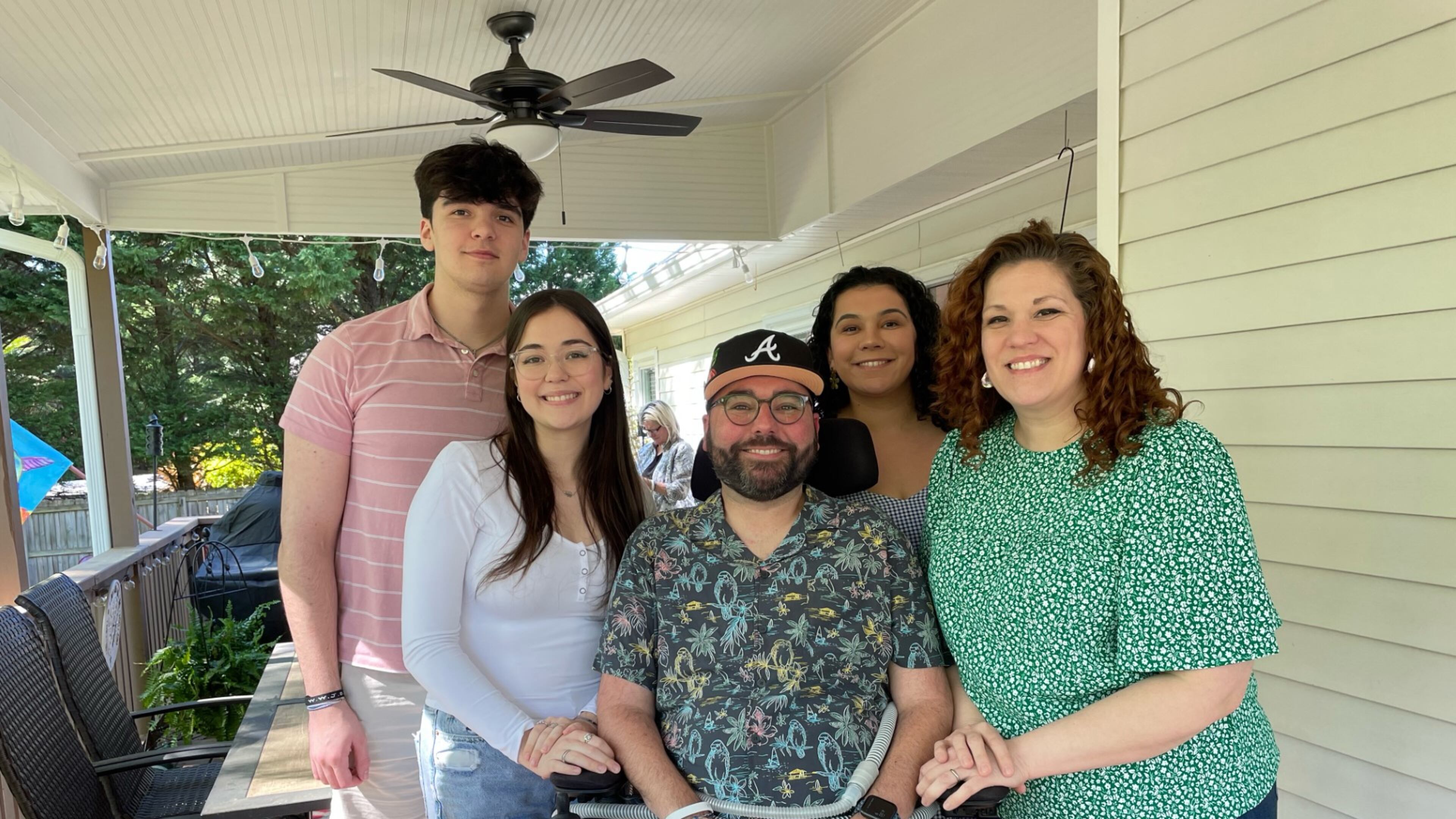 Justin Upchurch, husband and father of three, was diagnosed with ALS in 2020. Courtesy of Justin Upchurch