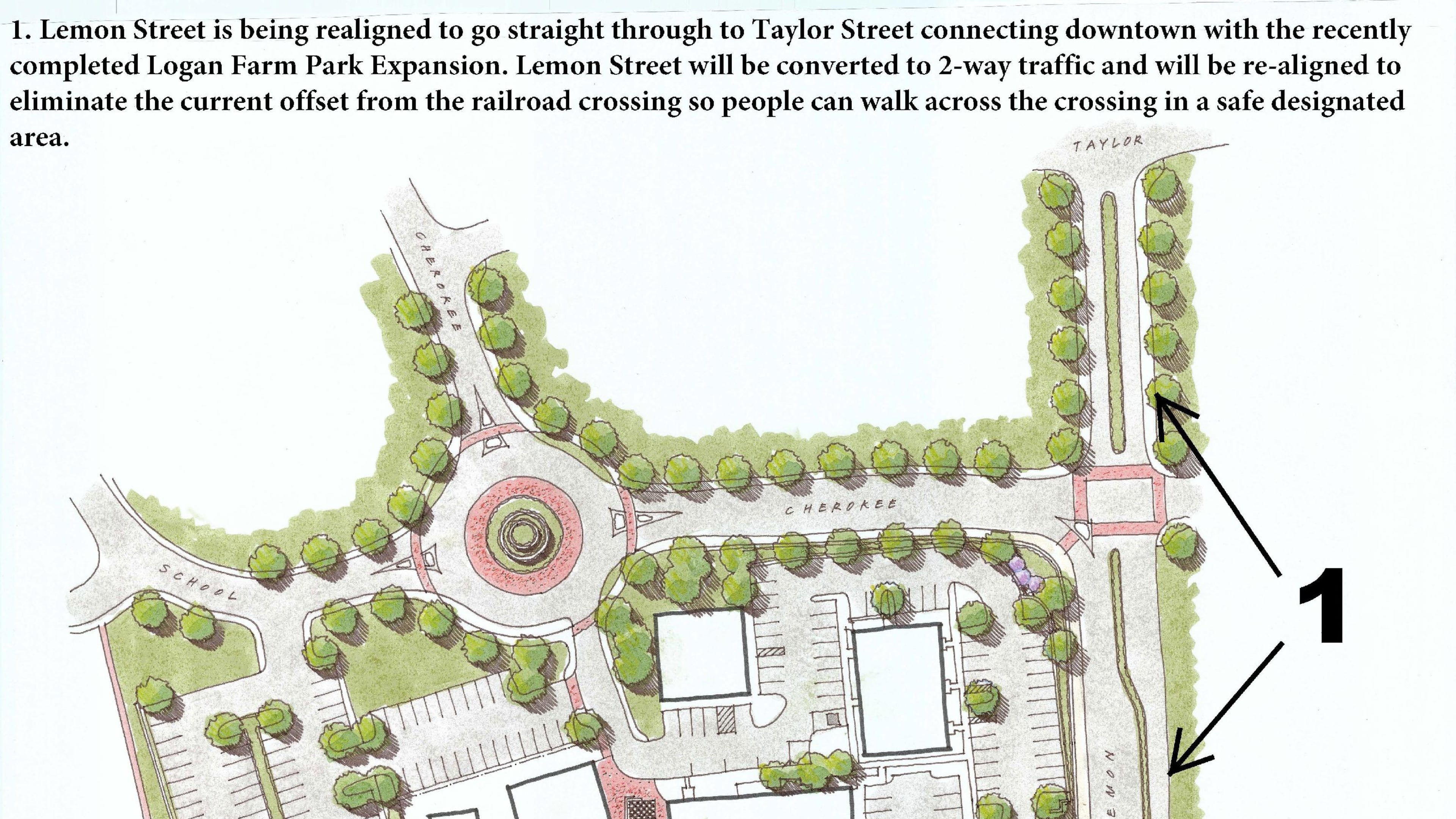 In preparation for construction of the pedestrian bridge, the Lemon Street railroad crossing in Acworth was closed Jan. 8. Courtesy of Acworth