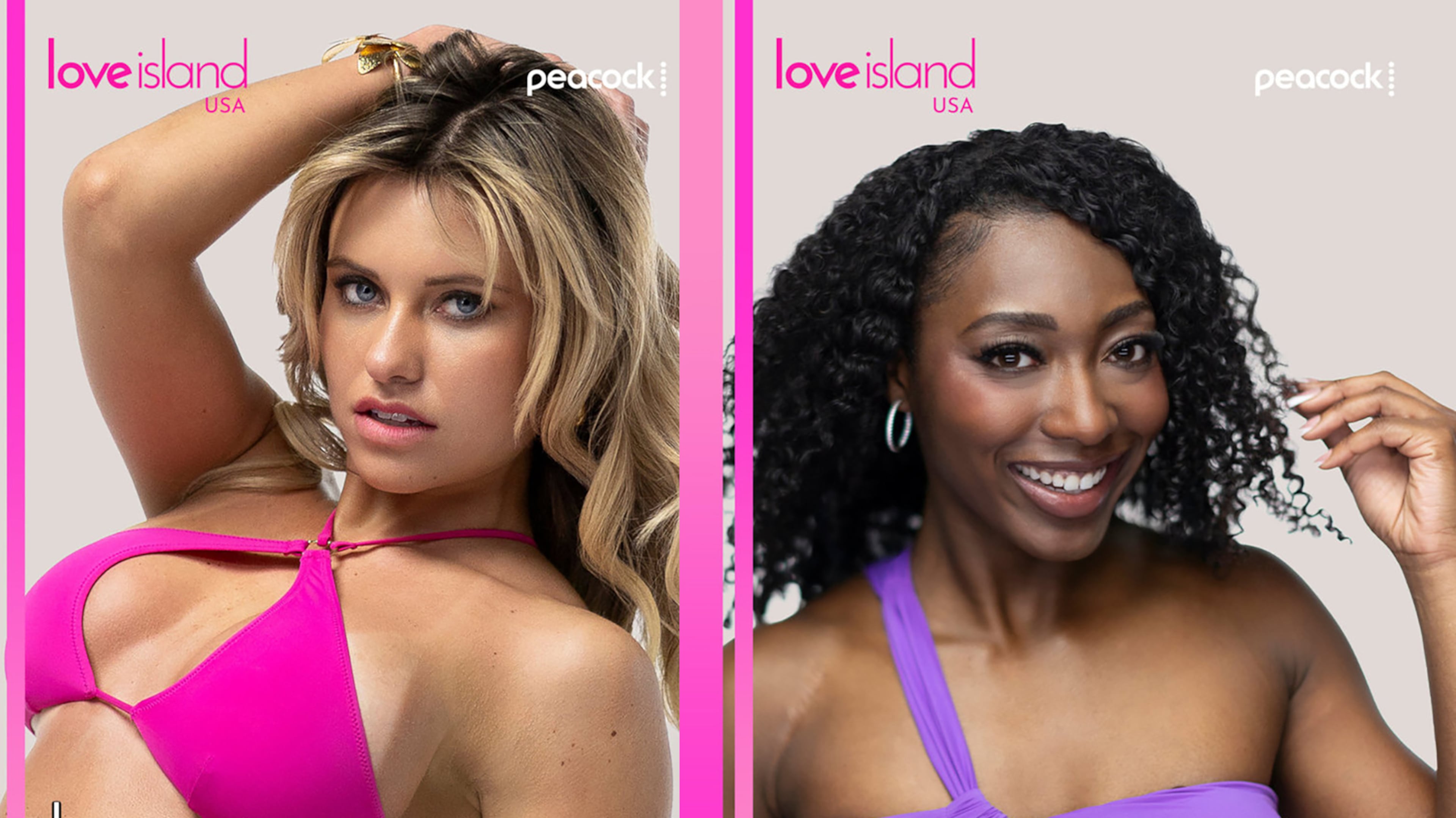 Kenzie Annis, a KSU nursing school graduate, and marketing specialist Aniya Harvey from Tyrone are both on "Love Island" Season 8. (Courtesy of Peacock)