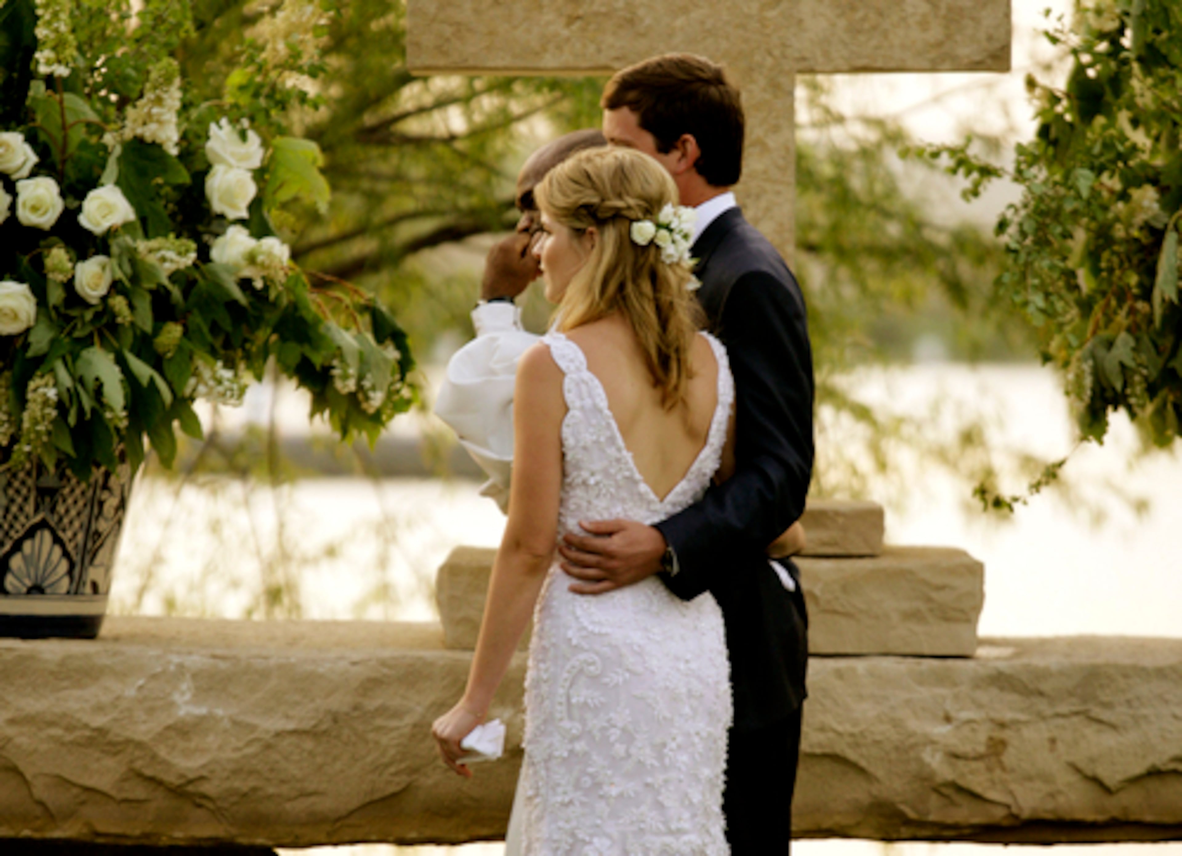 jenna bush wedding dress designer Jenna Bush Hager's wedding gown on display at Oscar de la Renta exhibit