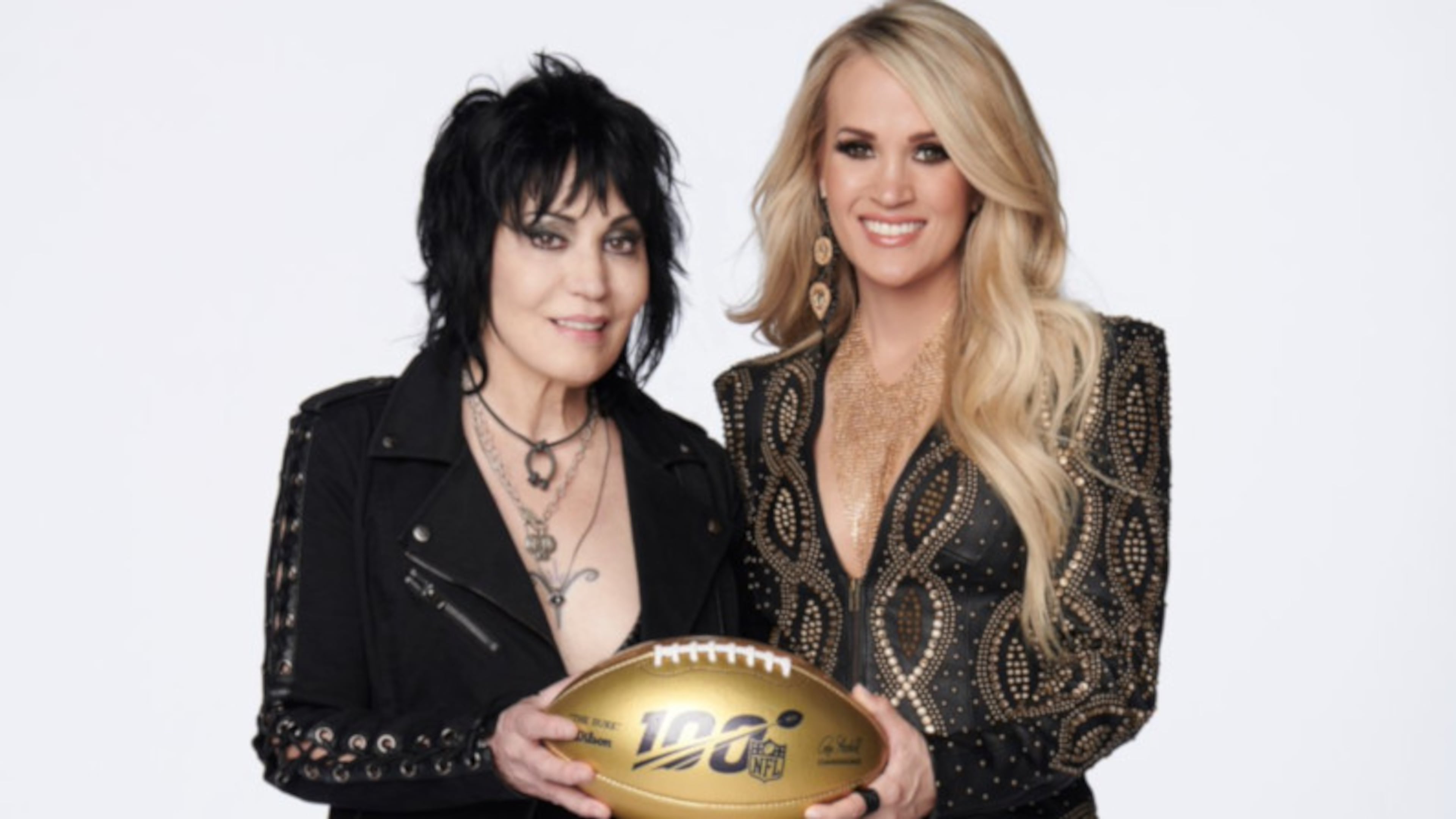 Joan Jett joins Carrie Underwood for the "Sunday Night Football" theme opener this year.