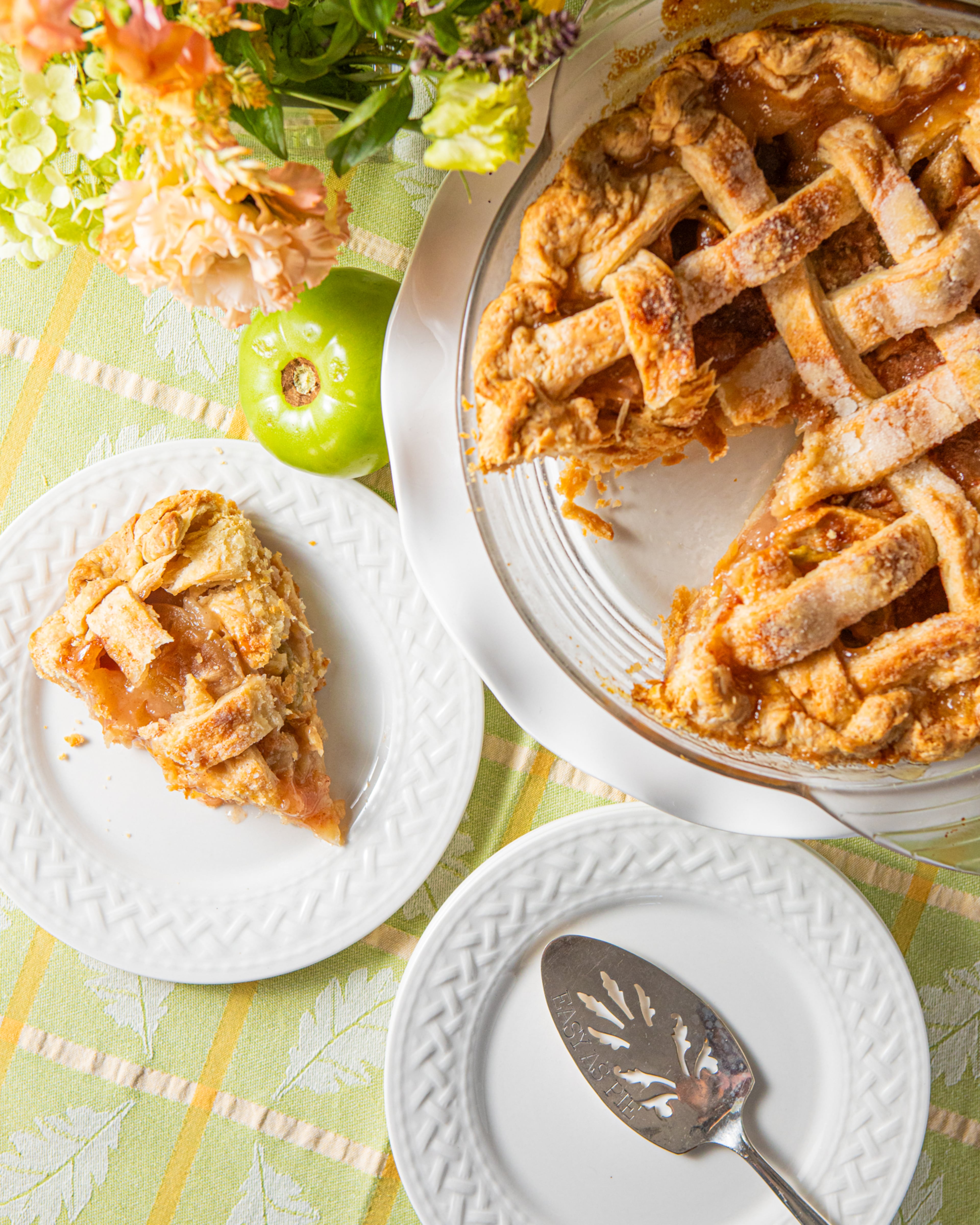 Green tomatoes have been used in mock apple pie recipes for centuries. (Aaliyah Man for the AJC)