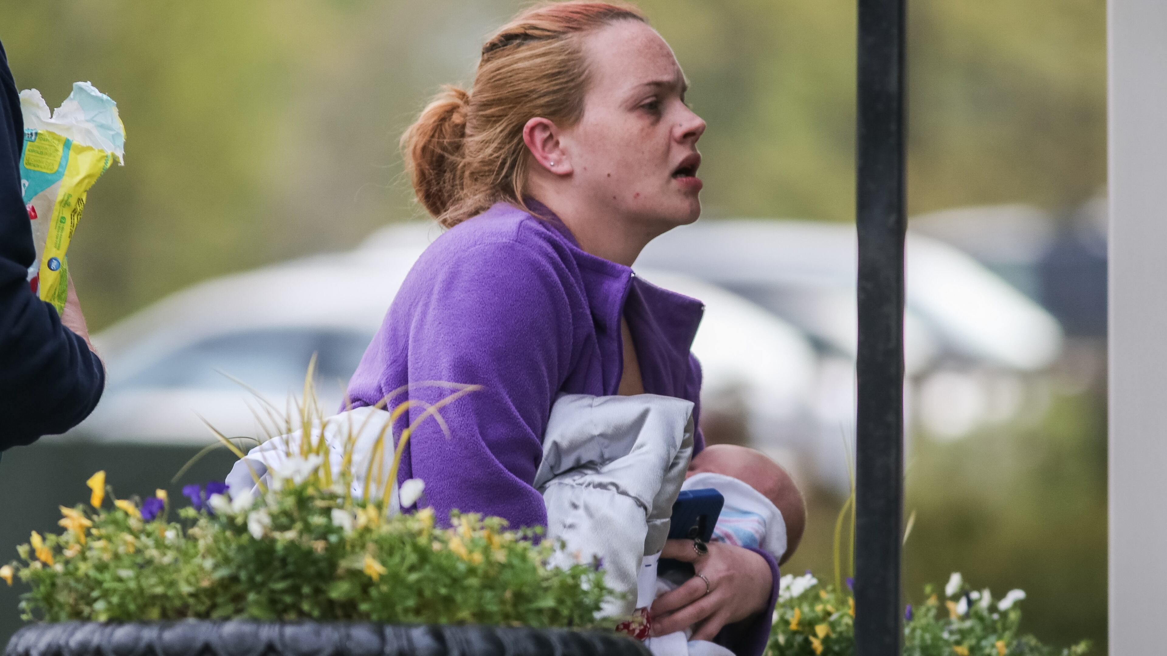 A 4-week-old boy was reunited with his mother after a hostage situation near Peachtree Corners early Wed., April 6, 2016. JOHN SPINK / JSPINK@AJC.COM