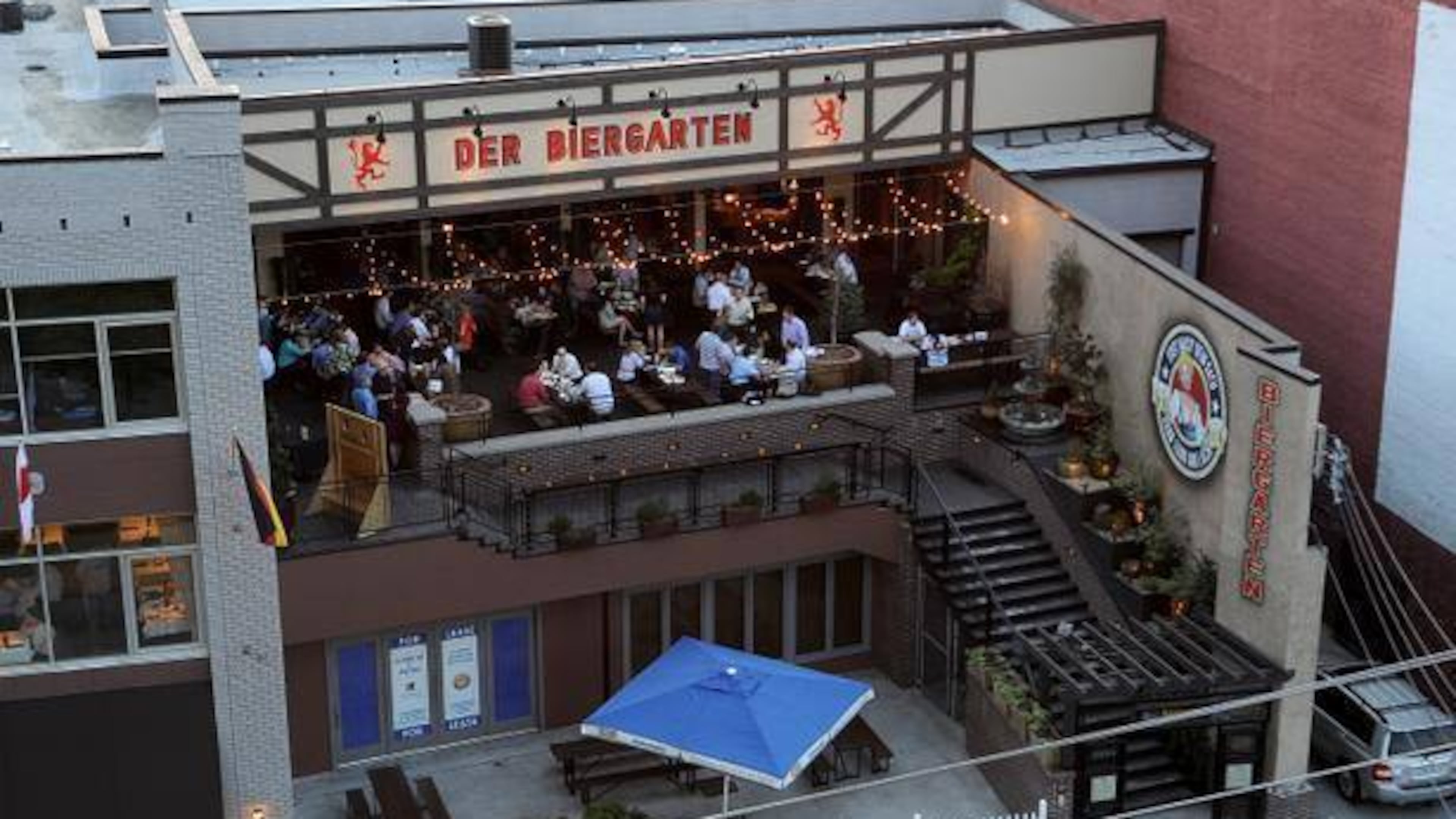The beer garden at Der Biergarten (Photo credit: Der Biergarten)