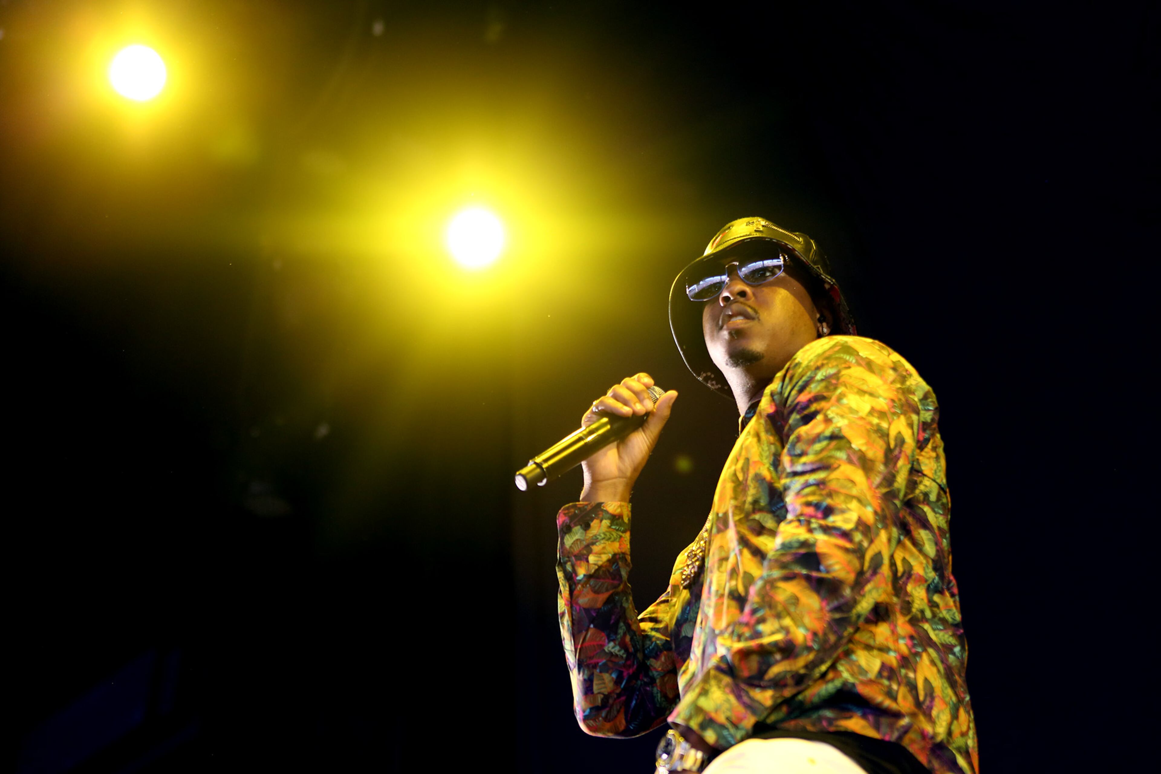 ATLANTA - Special guest recording hip-hop artist Jeremih opened for J. Cole as a part of Cole's "Forest Hills Drive Tour," at Aaron's Amphitheatre at Lakewood in Atlanta on Saturday, Aug. 15, 2015. (Akili-Casundria Ramsess/Special to the AJC)