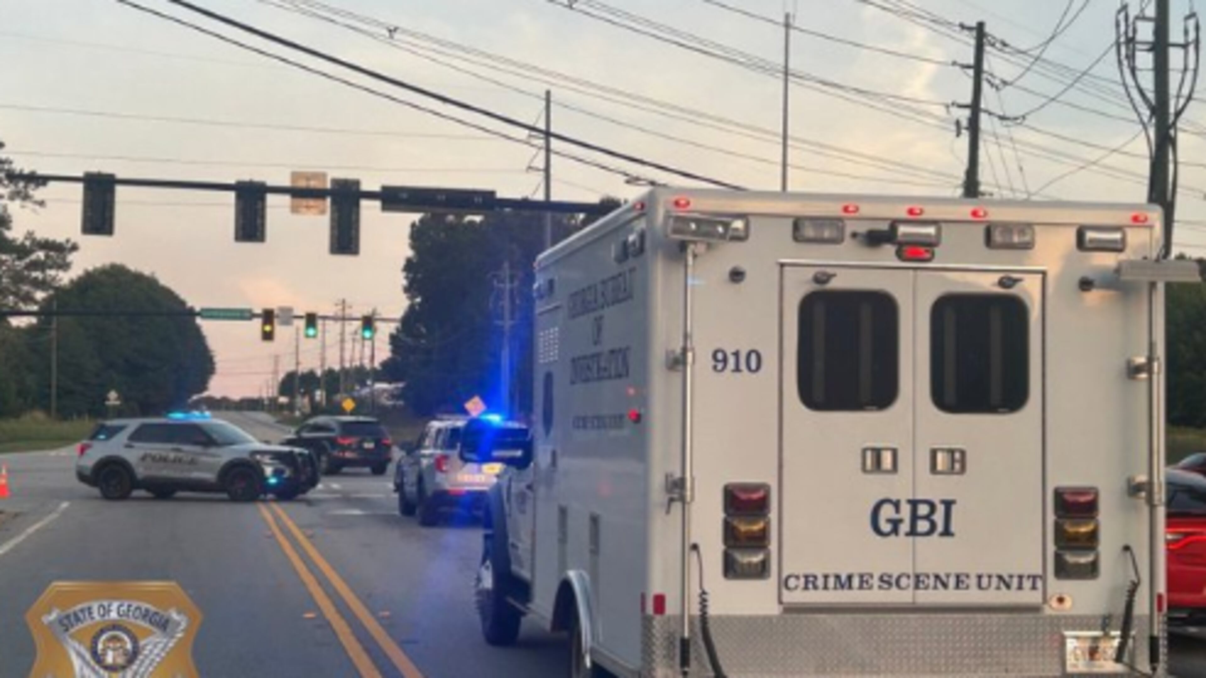The GBI is investigating after Henry County police shot at a man who allegedly rammed a patrol vehicle with a stolen truck Saturday afternoon near Stockbridge, officials said.