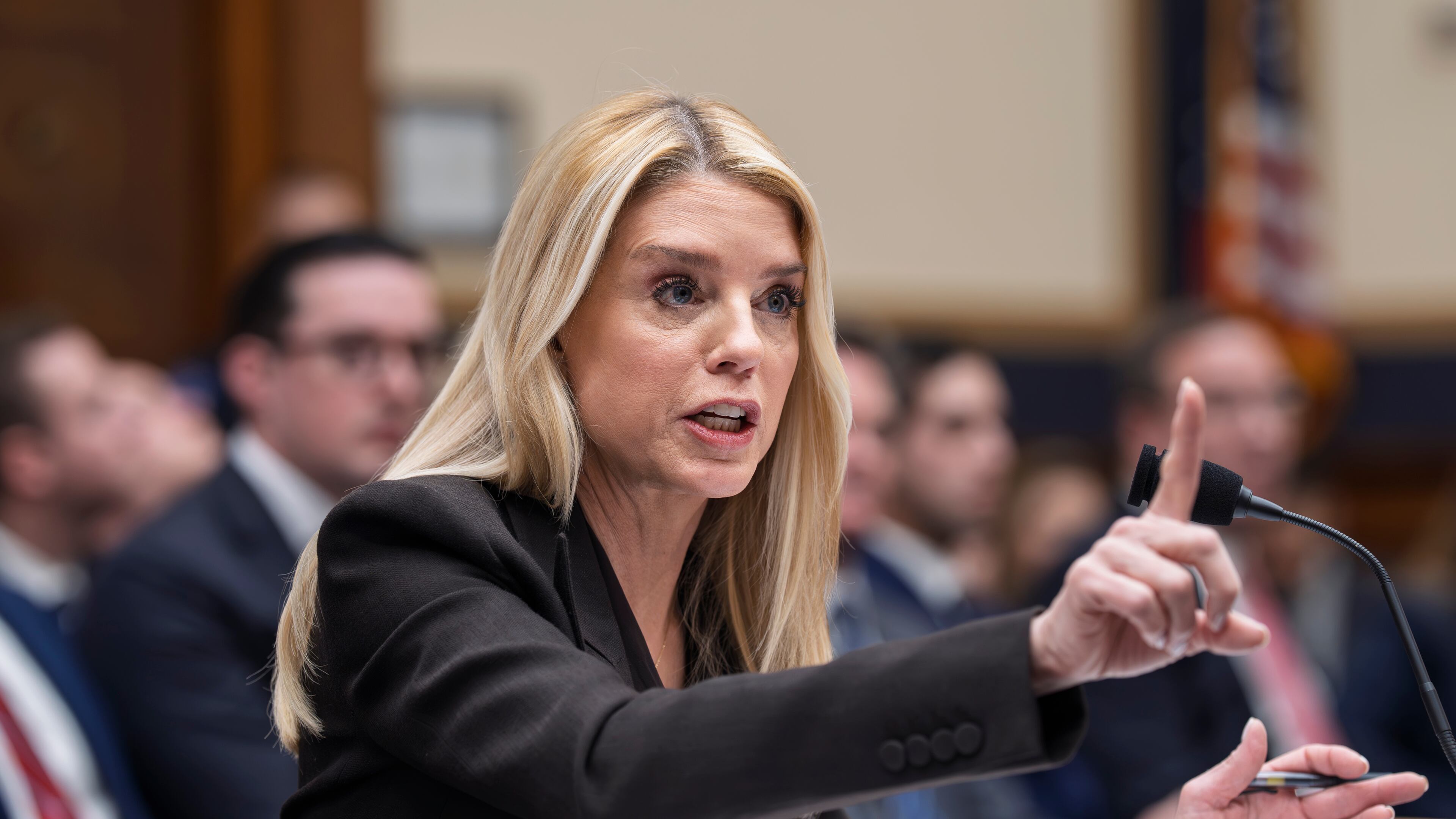 Attorney General Pam Bondi testifies before a House Judiciary Committee oversight hearing on Capitol Hill in Washington, Wednesday, Feb. 11, 2026, in Washington. (J. Scott Applewhite/AP)