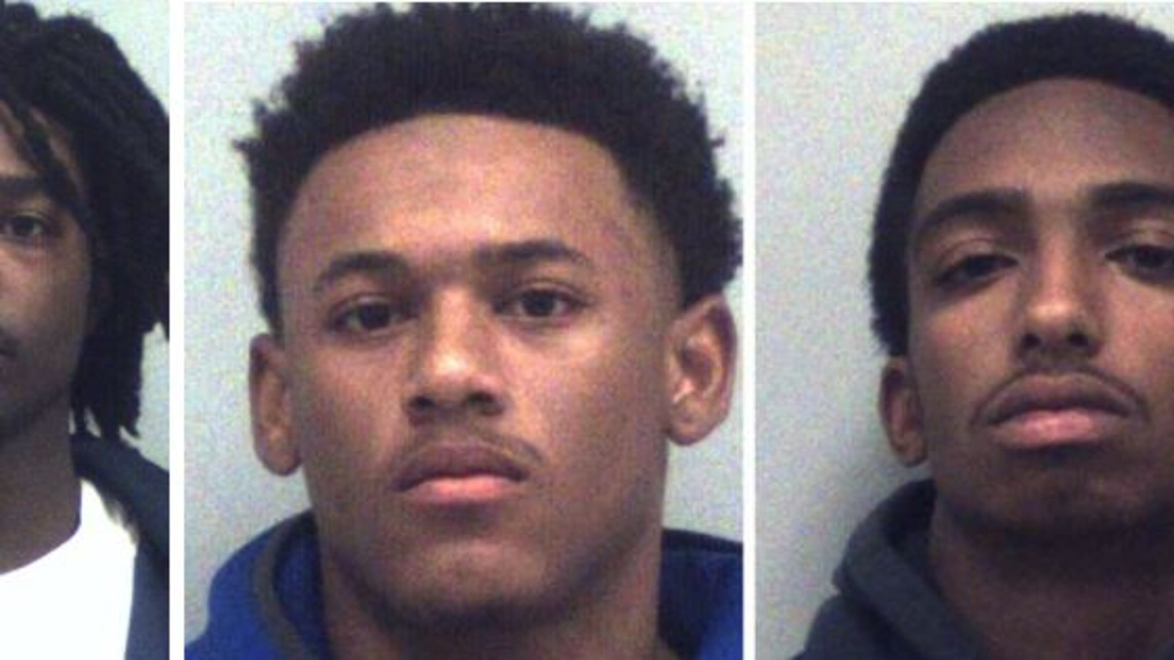 Left to right: Corey Leemarce Bryant, Terrance Elisha Thornton and Joshua Donnell Cook (Credit: Gwinnett County jail)