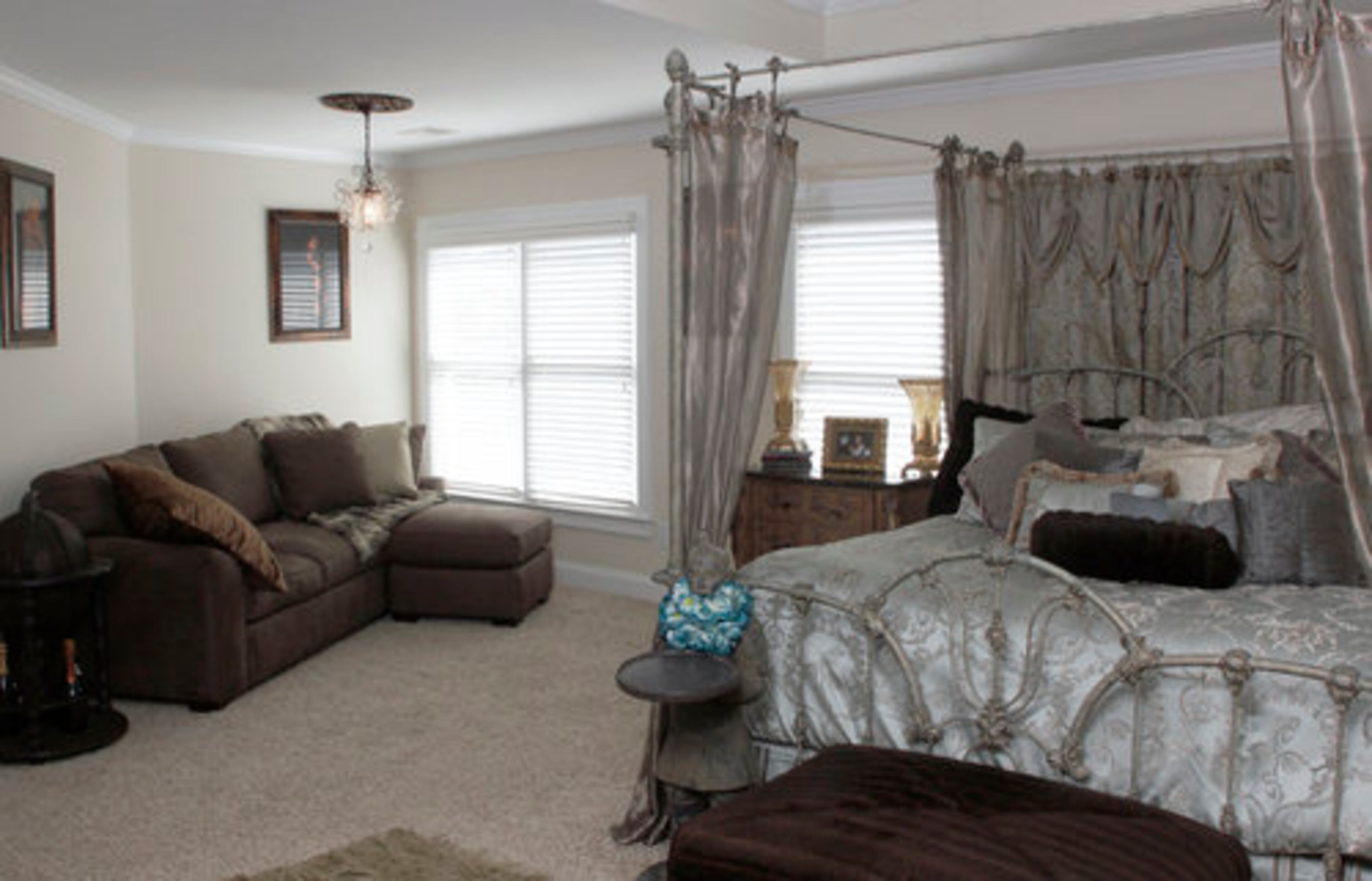 "I enjoy my entire house, but I spend the majority of my time in my kitchen and master suite (shown)," Parks says. "I am definitely a self-proclaimed Southern belle, as you can tell from my home. I enjoy not only my professional life but being a homemaker. I love to cook. I consider myself a Renaissance woman because I do a lot of things very well."