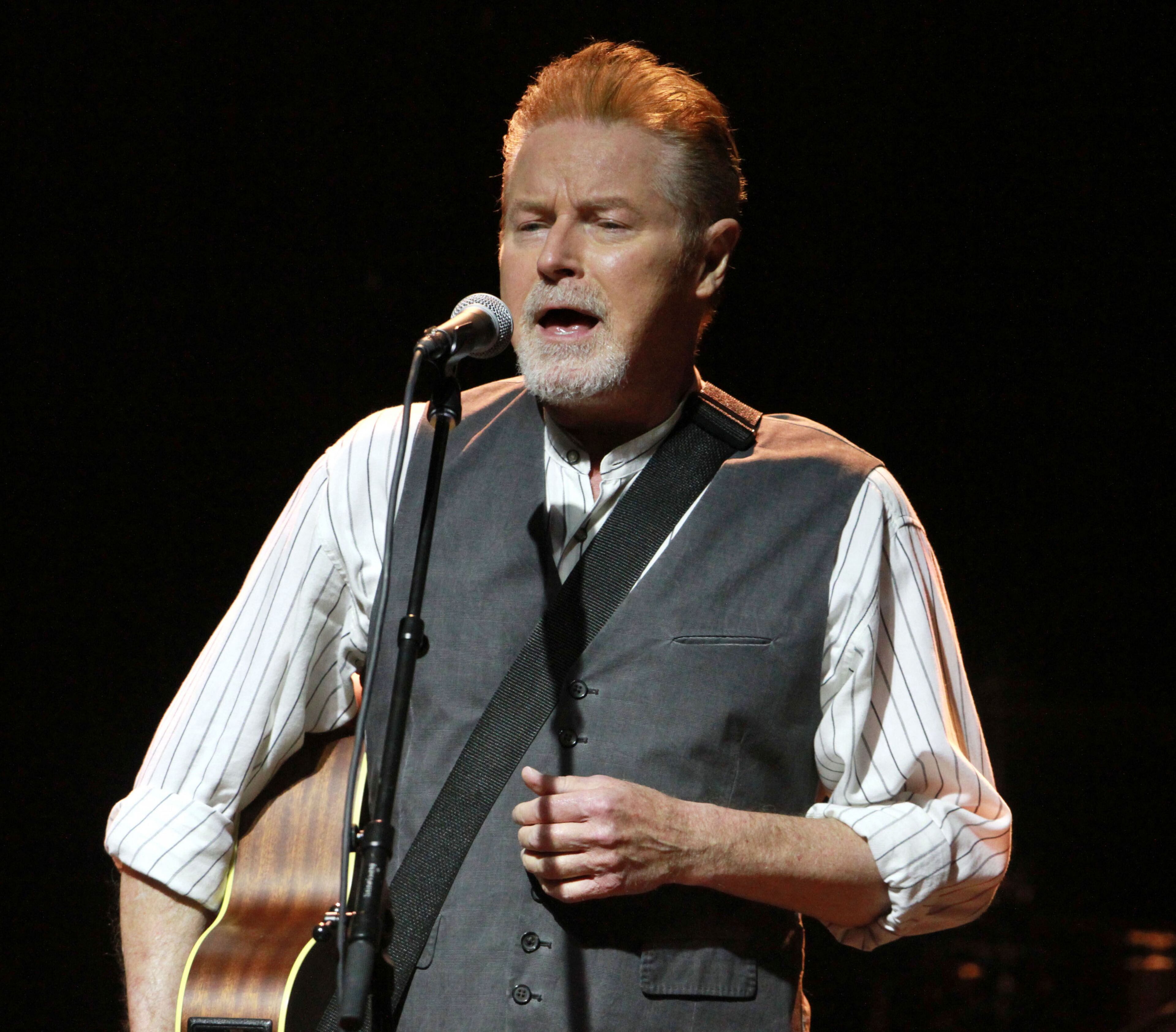 Singer-songwriter, producer, drummer and founding member of The Eagles, Don Henley entertained a sold-out crowd on his Cass County tour Saturday night, October 17, 2015, at the Cobb Energy Centre in Atlanta. In 2012, Henley was estimated to be the fourth wealthiest drummer in the world, behind Ringo Starr, Phil Collins and Dave Grohl, with a $200 million net worth. Robb D. Cohen / RobbsPhotos.com
