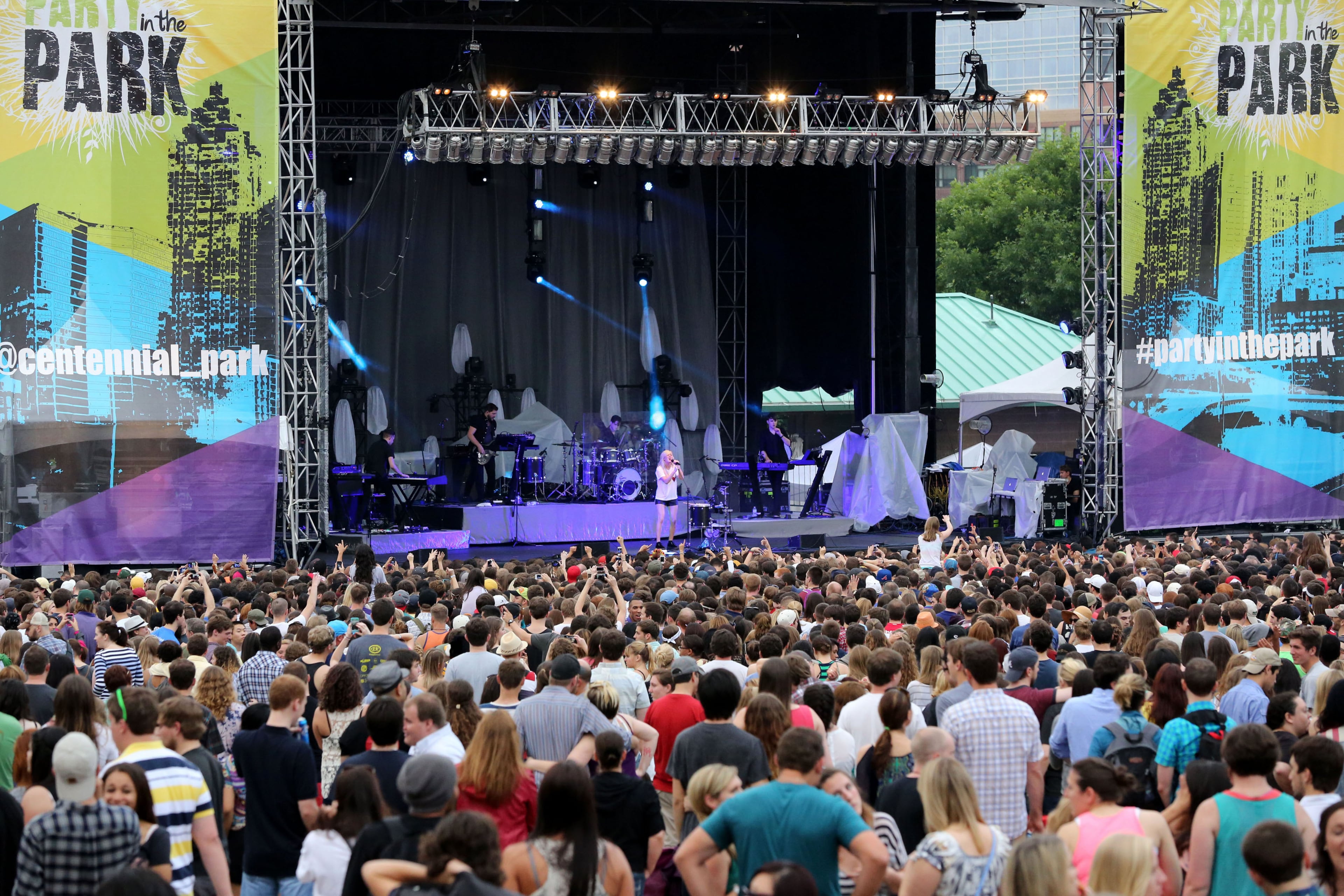 Ellie Goulding performs.