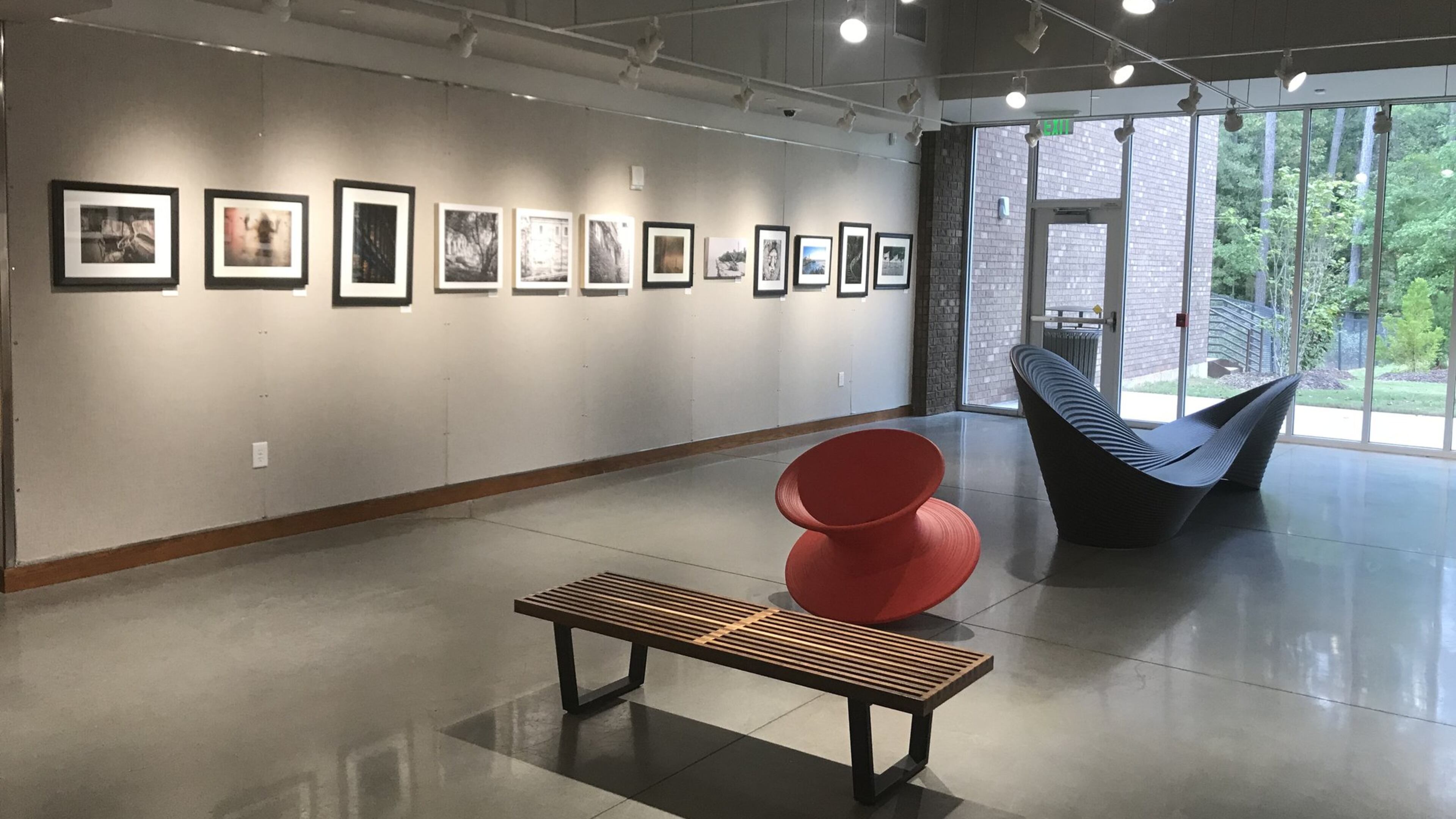 More and more, libraries are branching out to bring you more than just literature. The art gallery at the Sewell Mill Library and Cultural Center is modern and fresh. PHOTO CREDIT: Fleming Smith