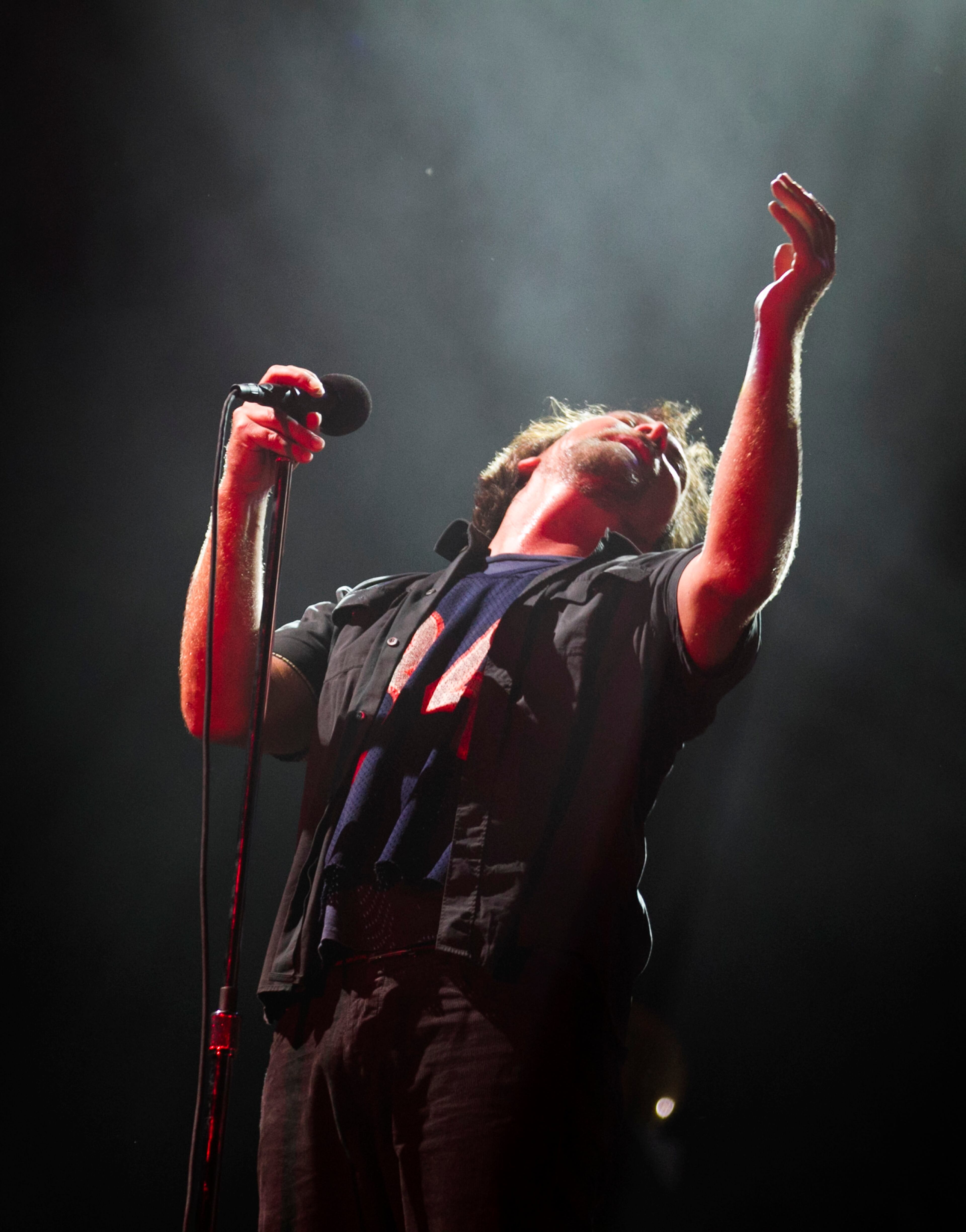 Eddie Vedder of Pearl Jam performs at the Austin City Limits Music Festival in Zilker Park on Sunday Oct. 5, 2014. JAY JANNER / AMERICAN-STATESMAN