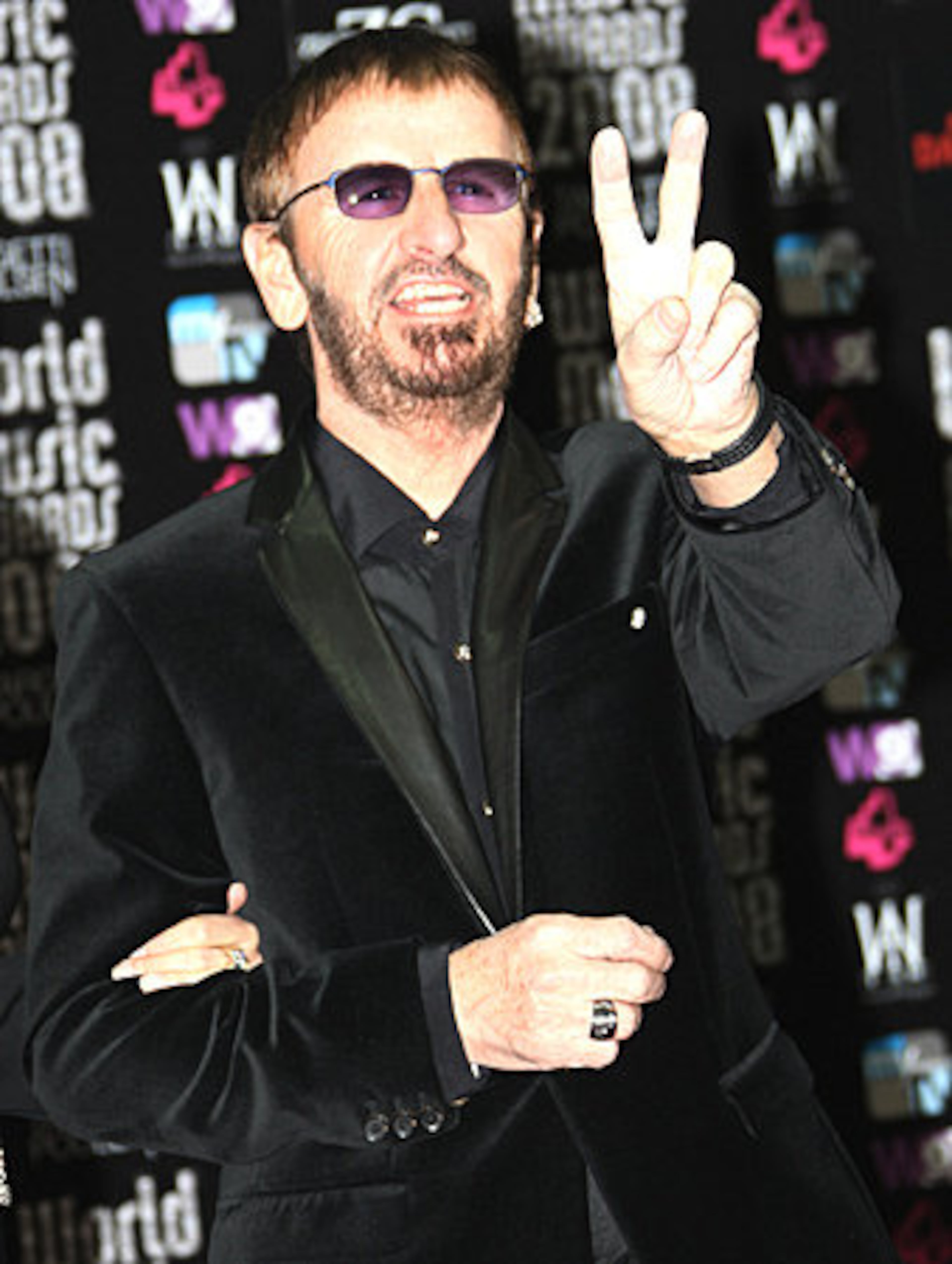 British singer and musician Ringo Star still promoting peace.
